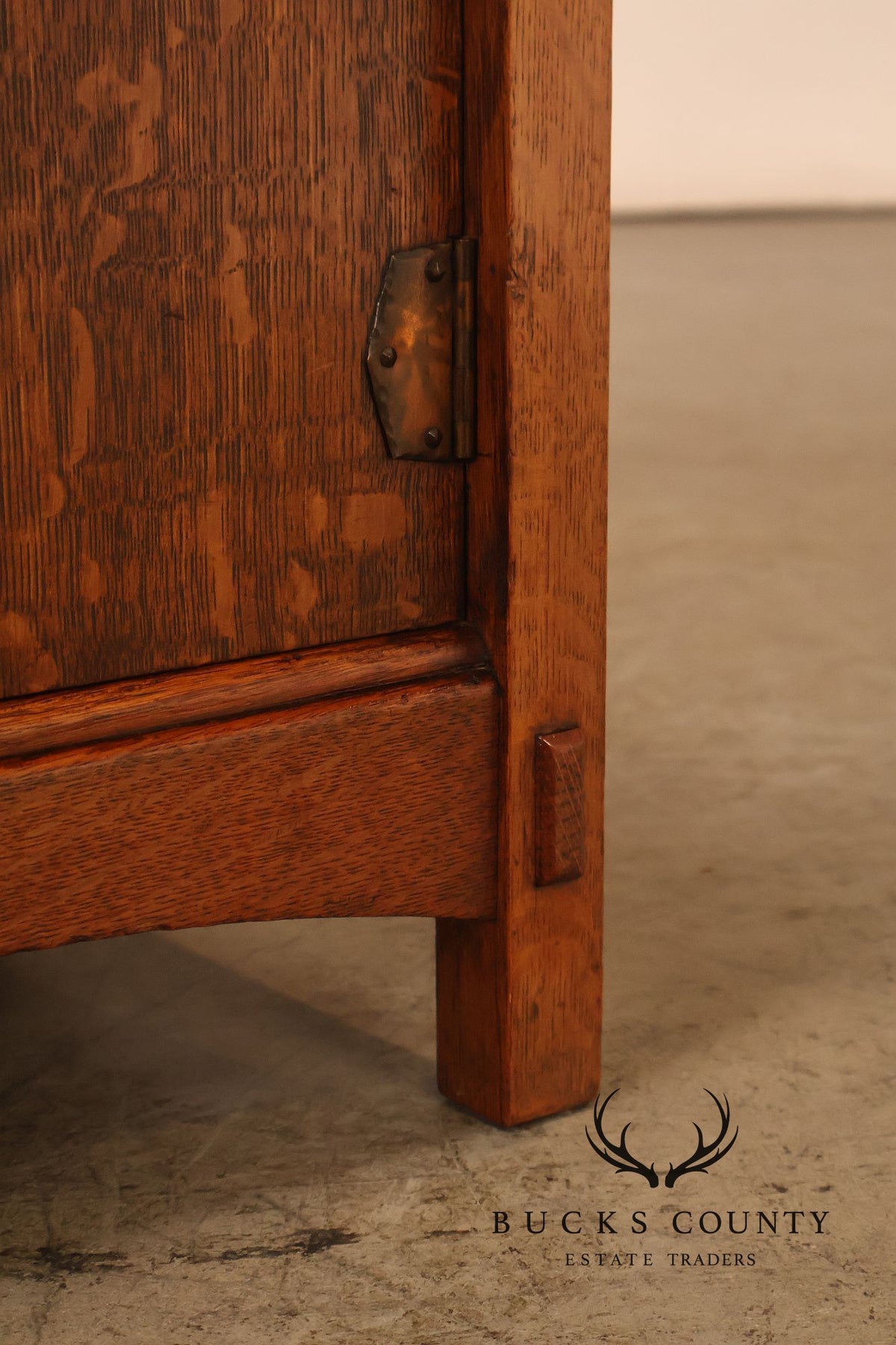 Antique Charles P. Limbert Mission Oak Somno Stand