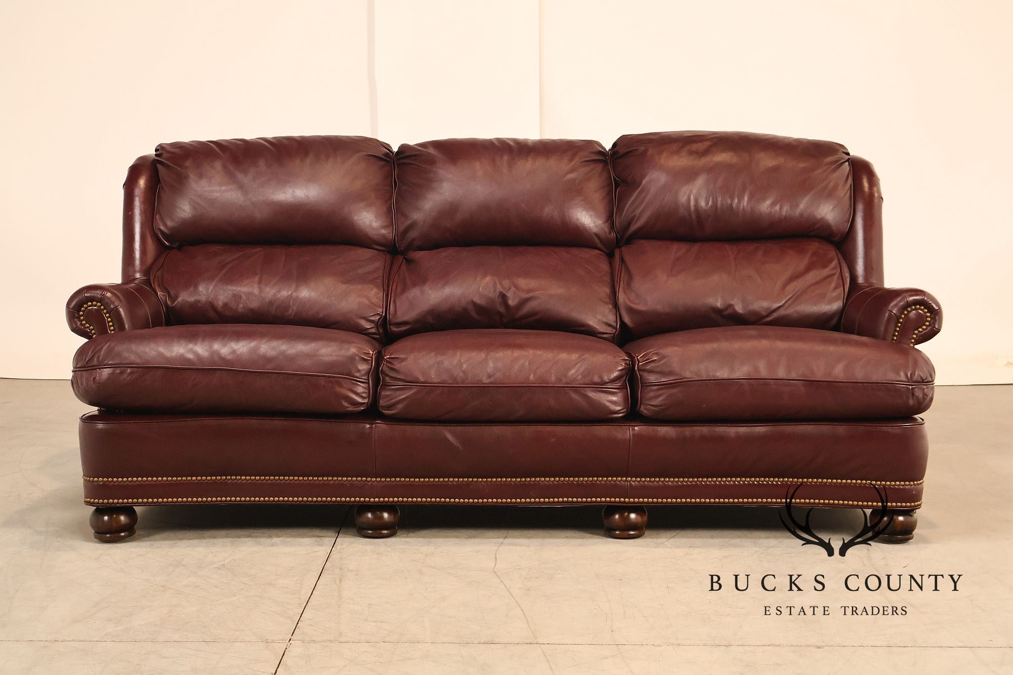 Hancock & Moore Austin High Back Leather Sofa