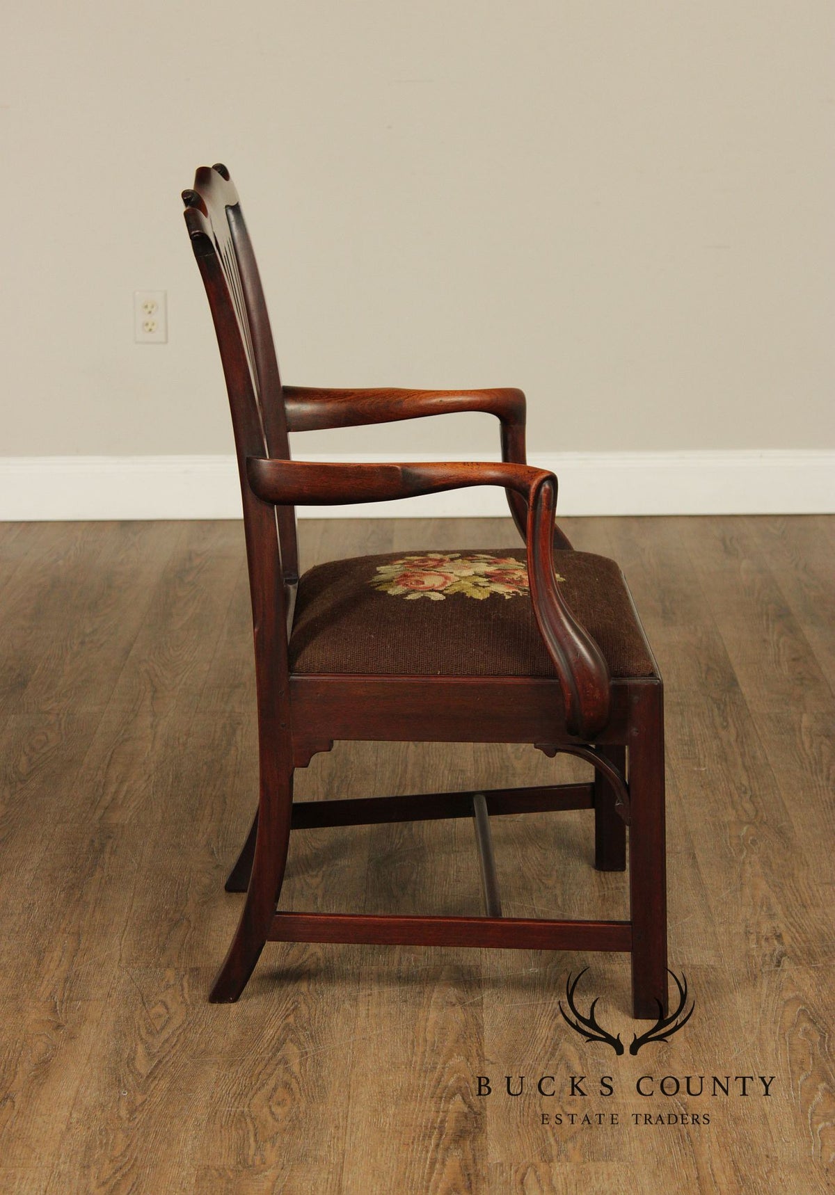 Antique Mahogany Georgian Style Armchair