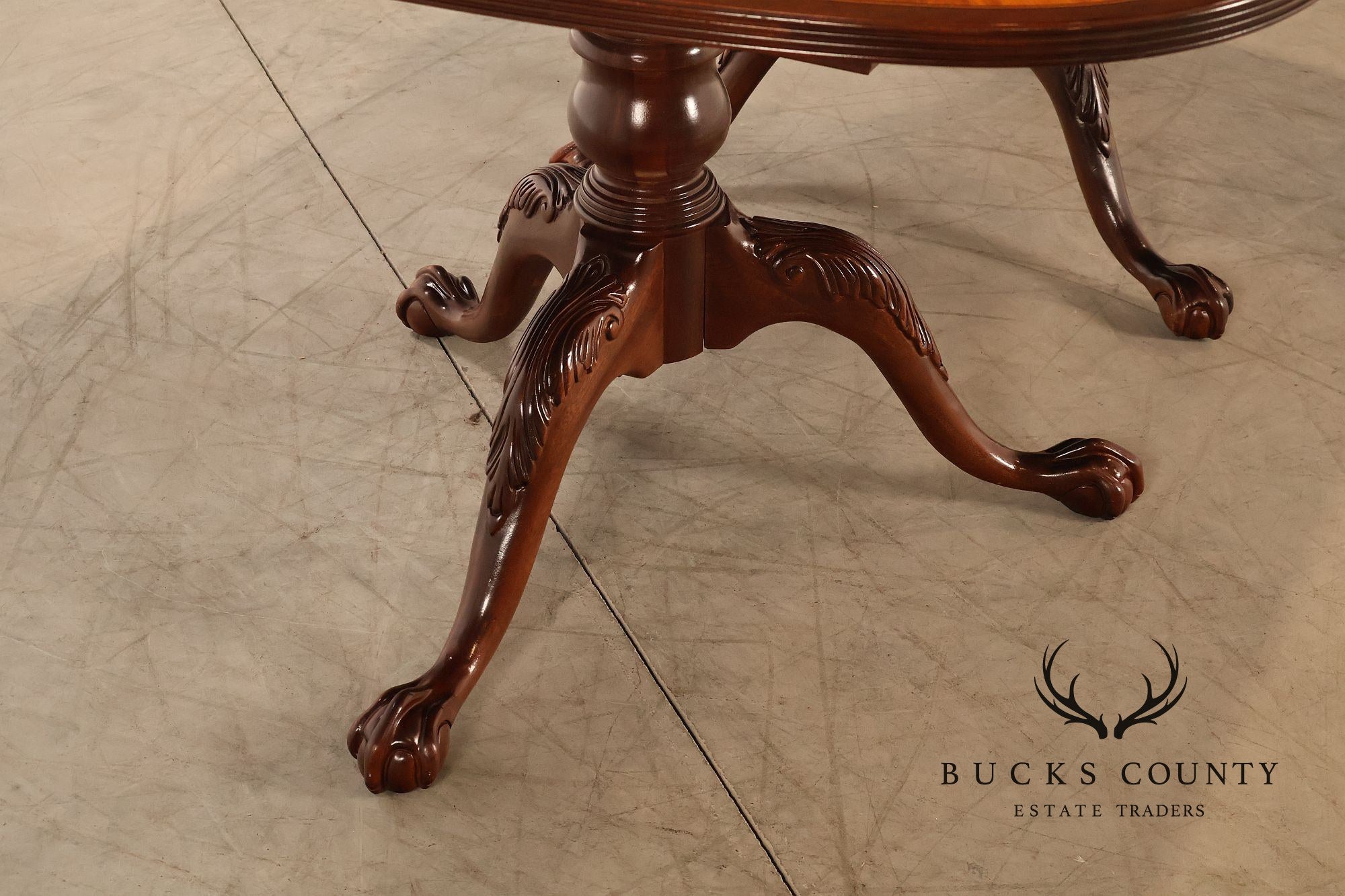 Ethan Allen '18th Century Mahogany' Double Pedestal Dining Table