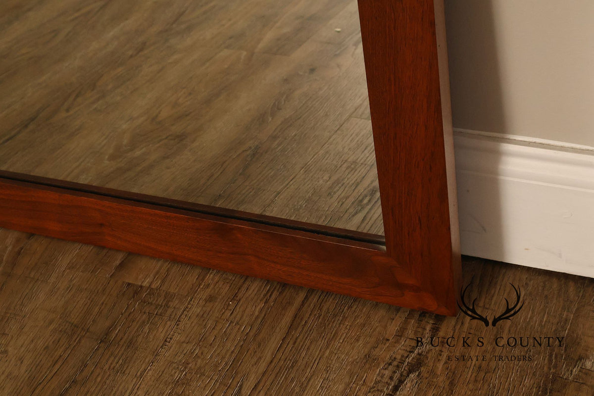 E.A. Clore Custom Walnut Hanging Wall Mirror