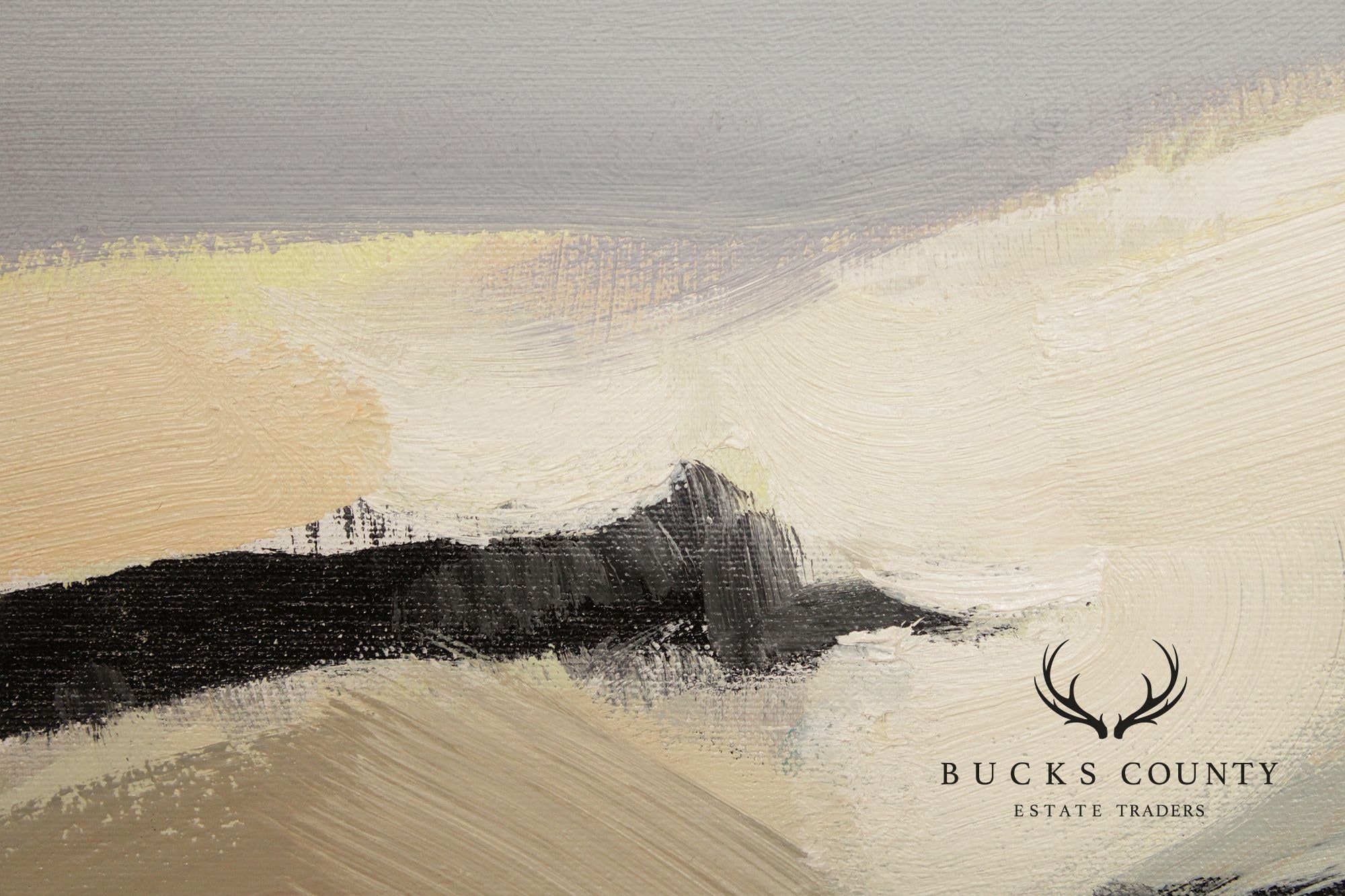 Bao Lede Asian Inspired Landscape Oil Painting, Dunes