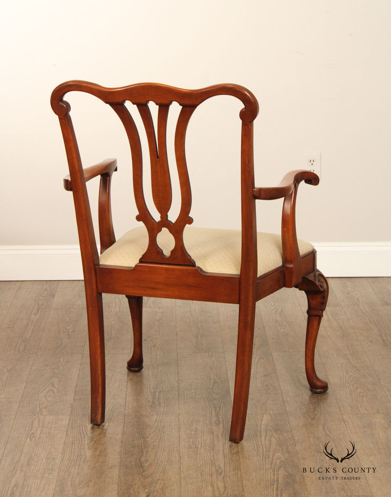 1930's Georgian Style Set of Six Carved Frame Dining Chairs