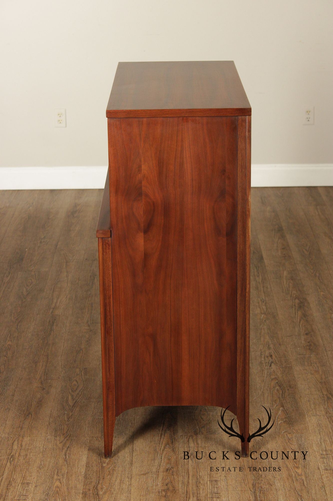 Kent Coffey 'Perspecta' Walnut And Rosewood Tall Chest