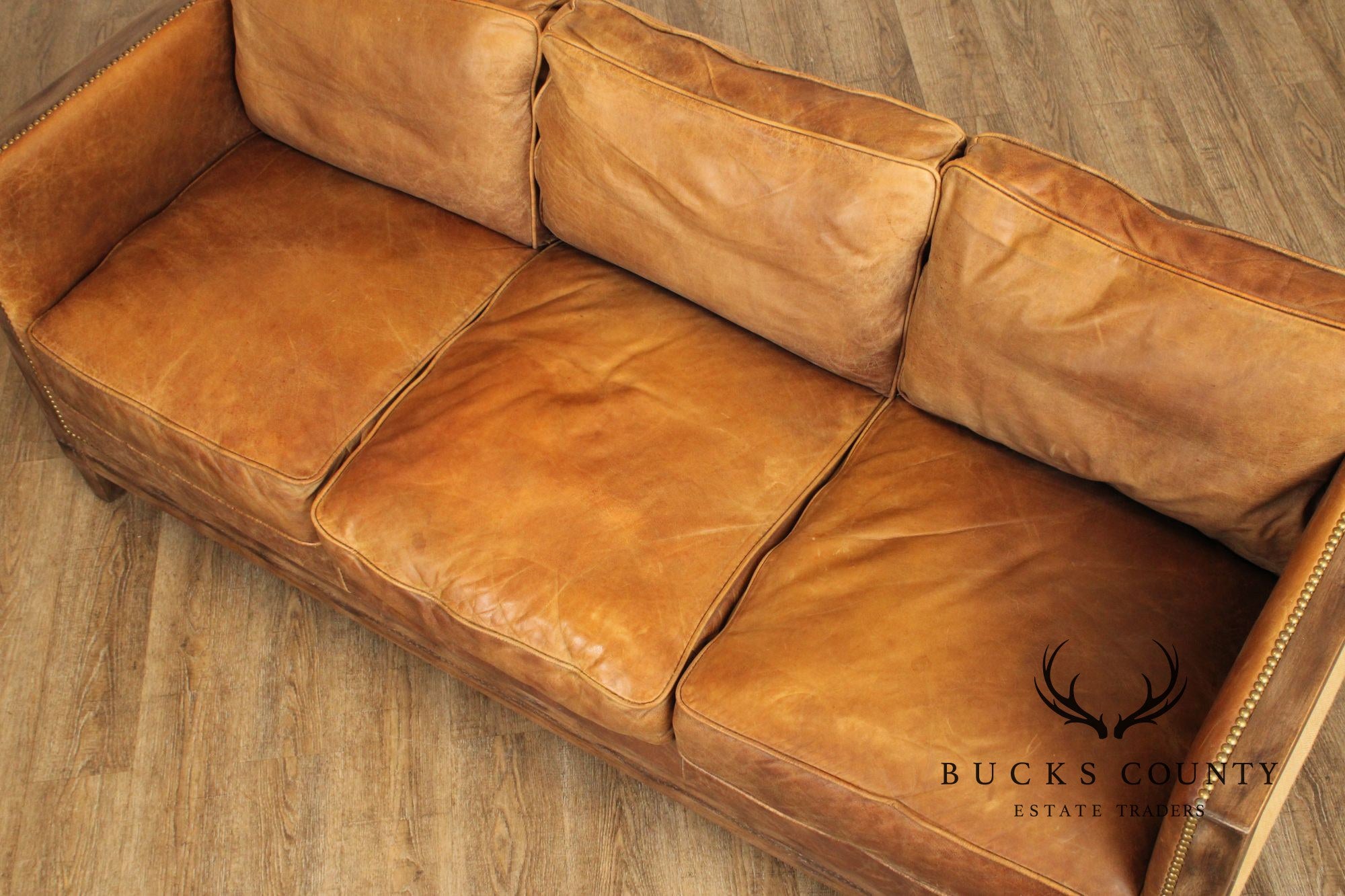 Moe's Collection 'Darlington' Rustic Leather Sofa