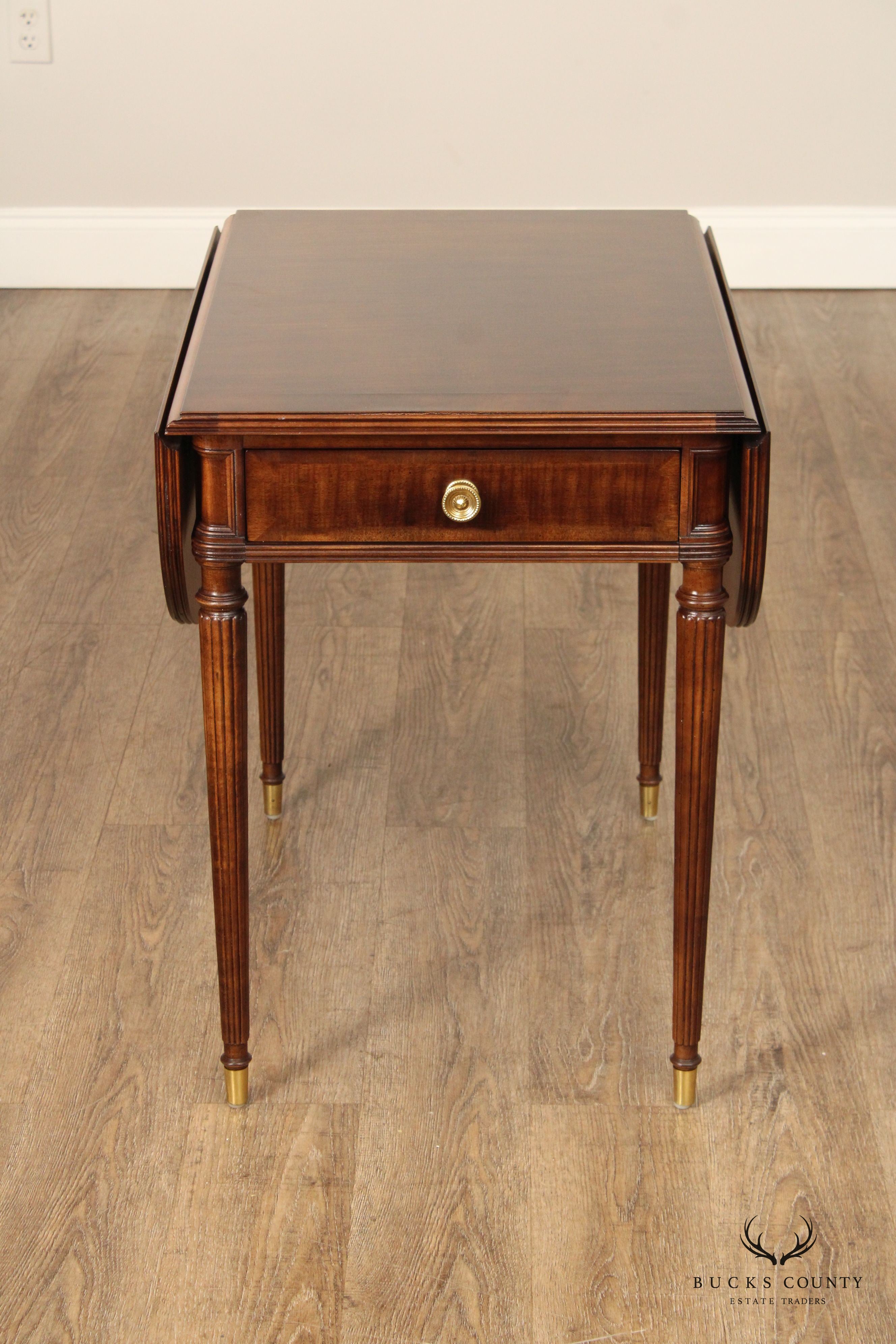 Henredon Federal Style Drop-Leaf Pembroke Table