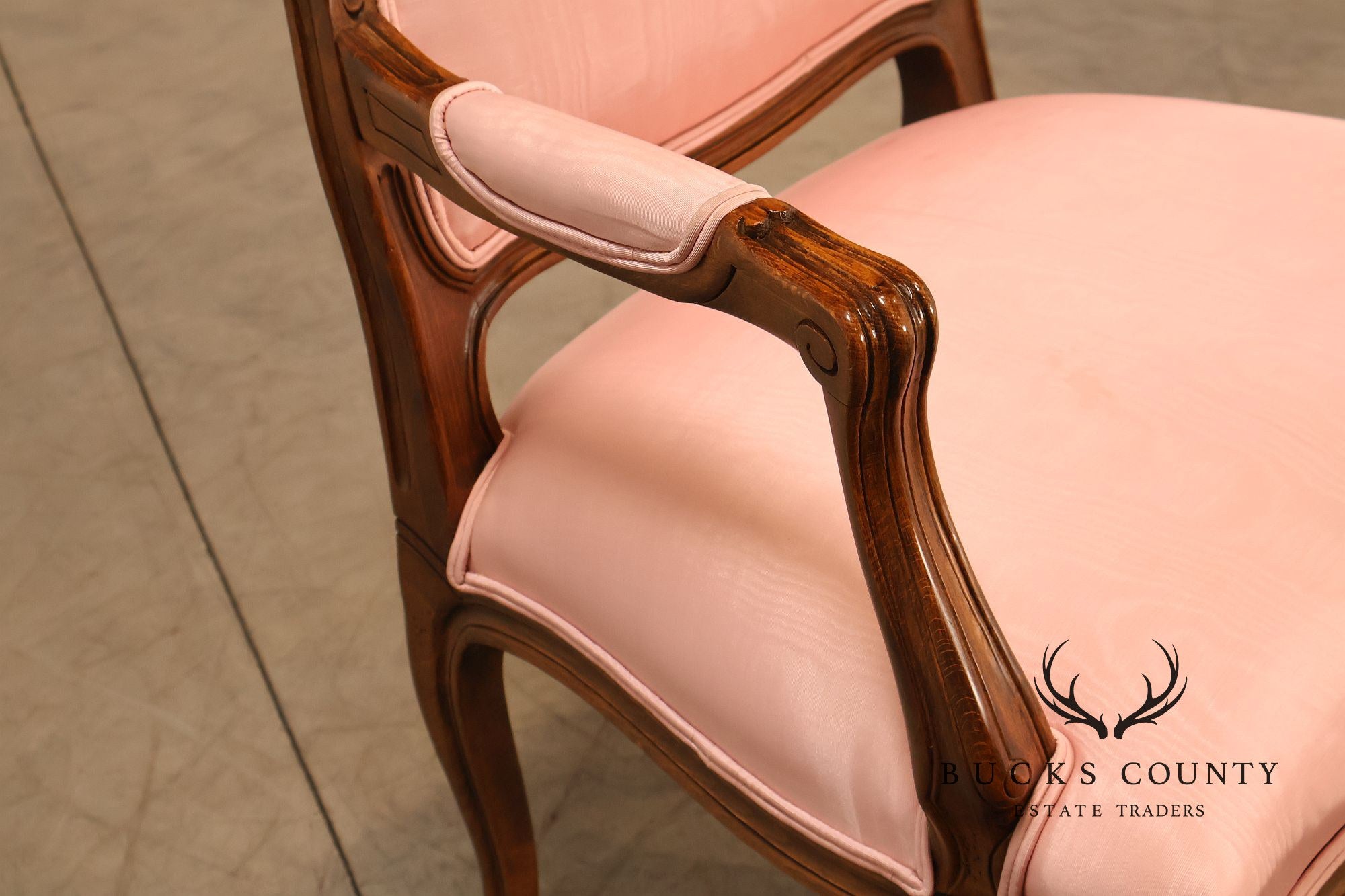 Ethan Allen French Louis XV Style Fauteuil Armchair