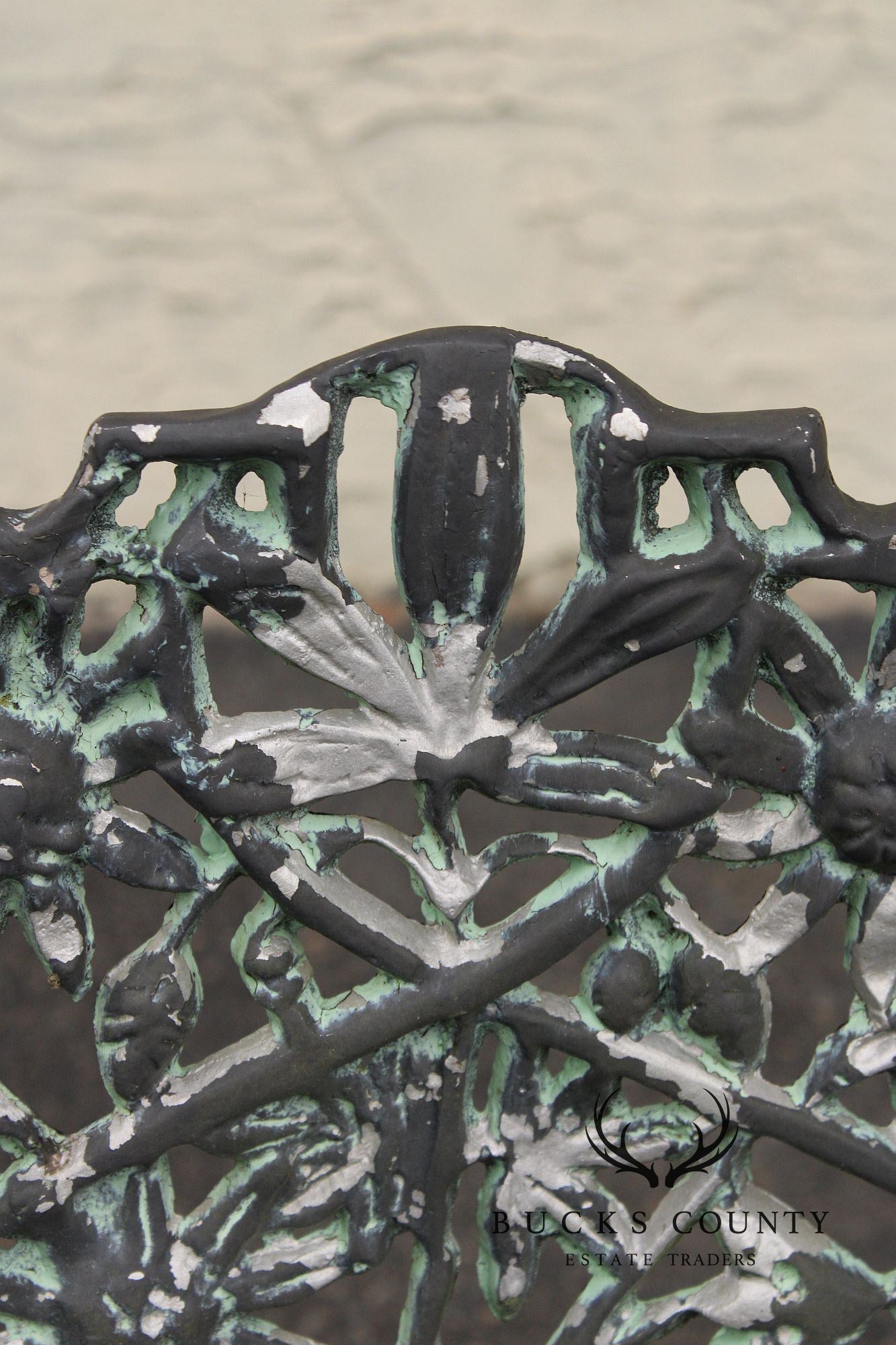 Coalbrookdale Style Vintage Cast Aluminum Garden Settee