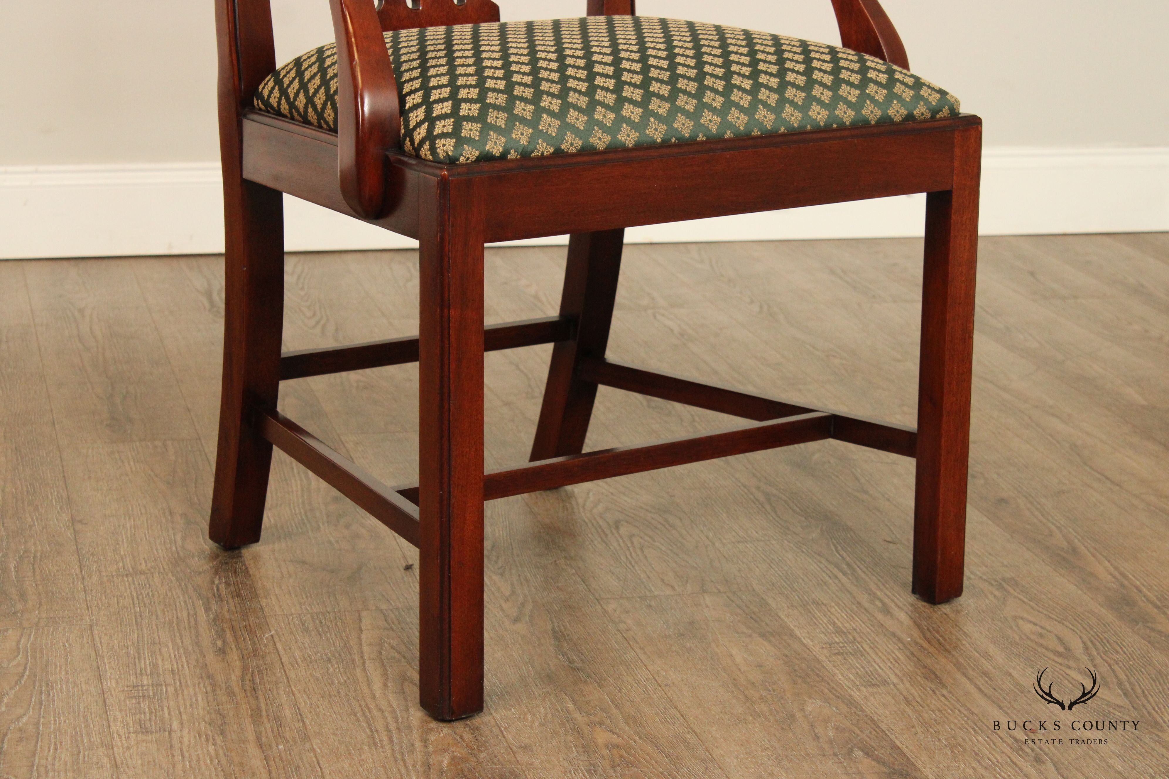 Chippendale Style Carved Mahogany Armchair