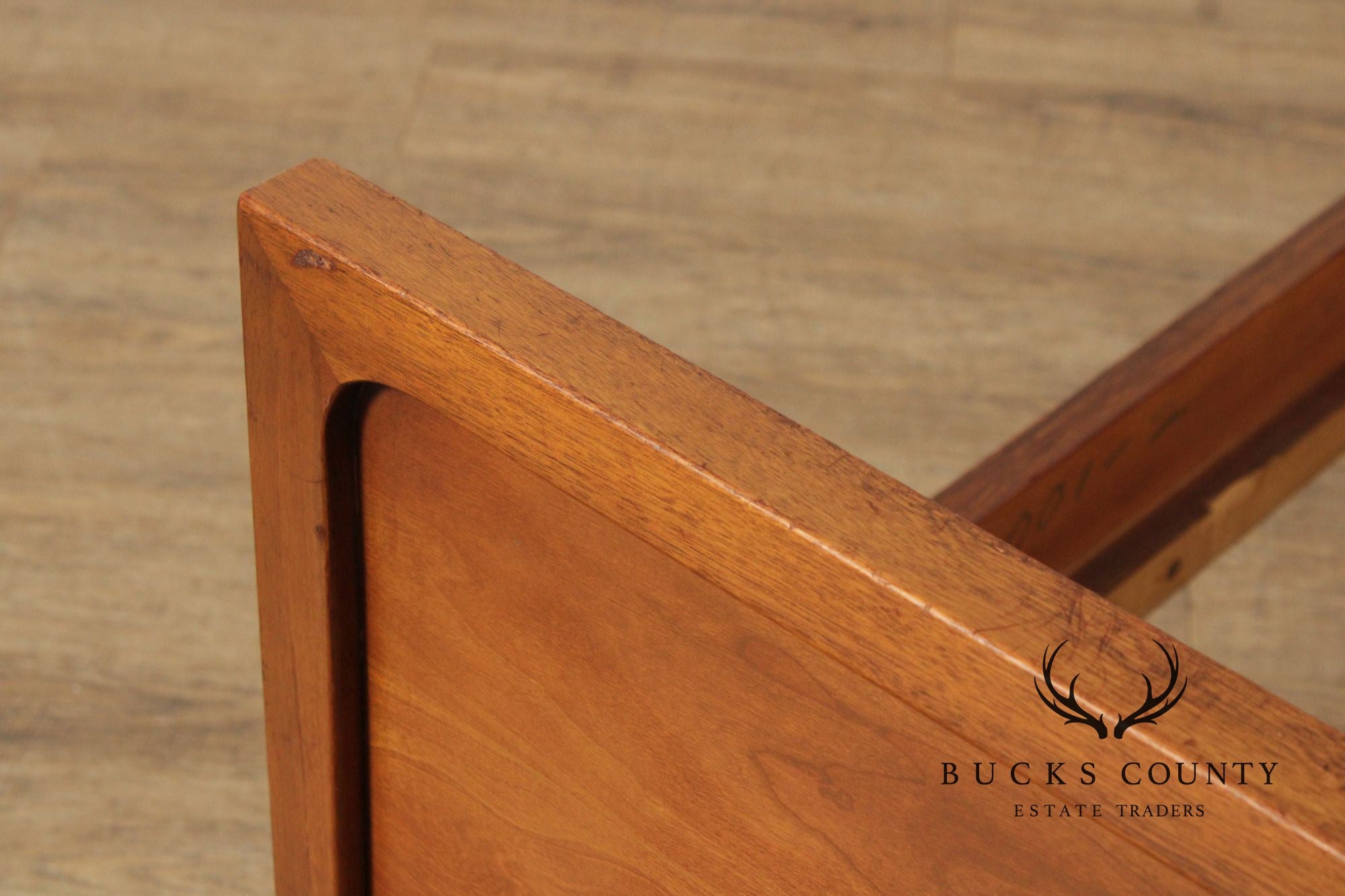 Mid Century Modern Full-Size Cherry Bed Frame