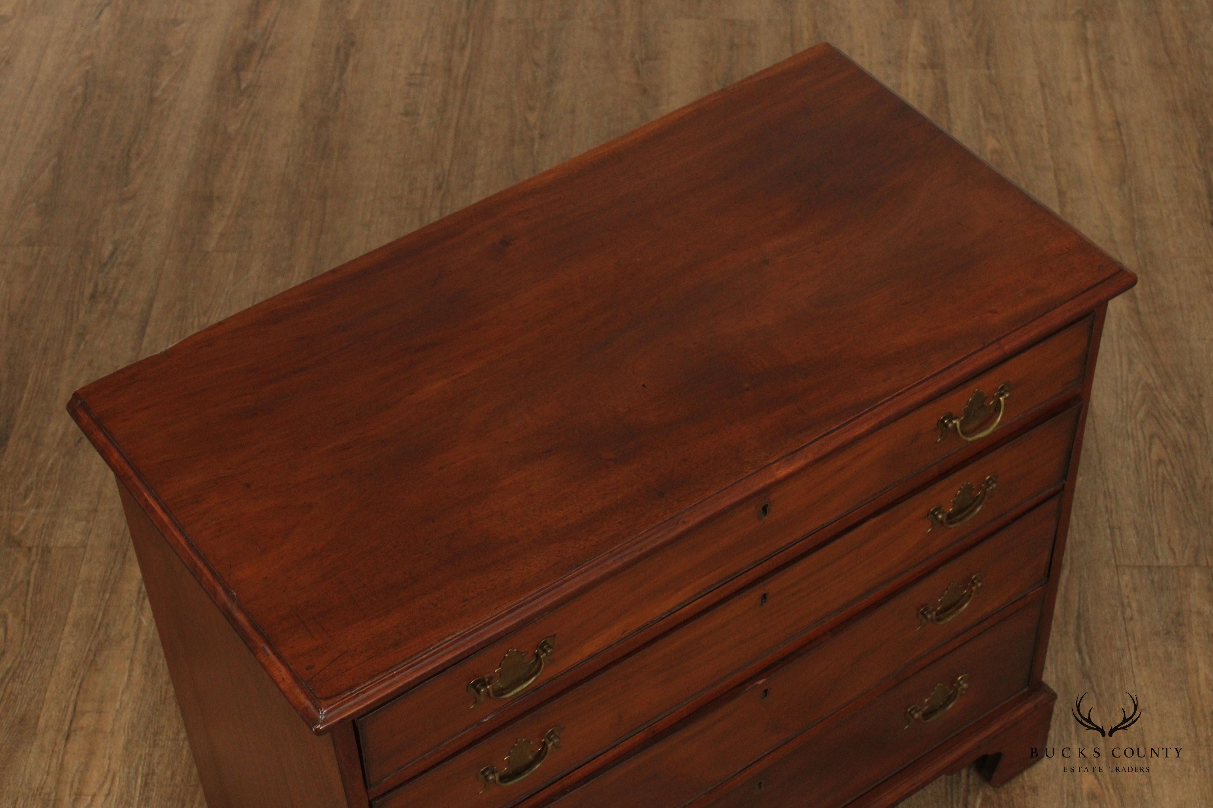 Antique 18th C. American Chippendale Style Mahogany Chest of Drawers