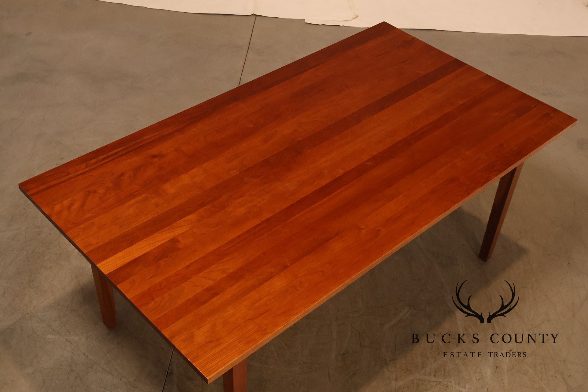 Frederick Duckloe Solid Cherry Expandable Dining Table