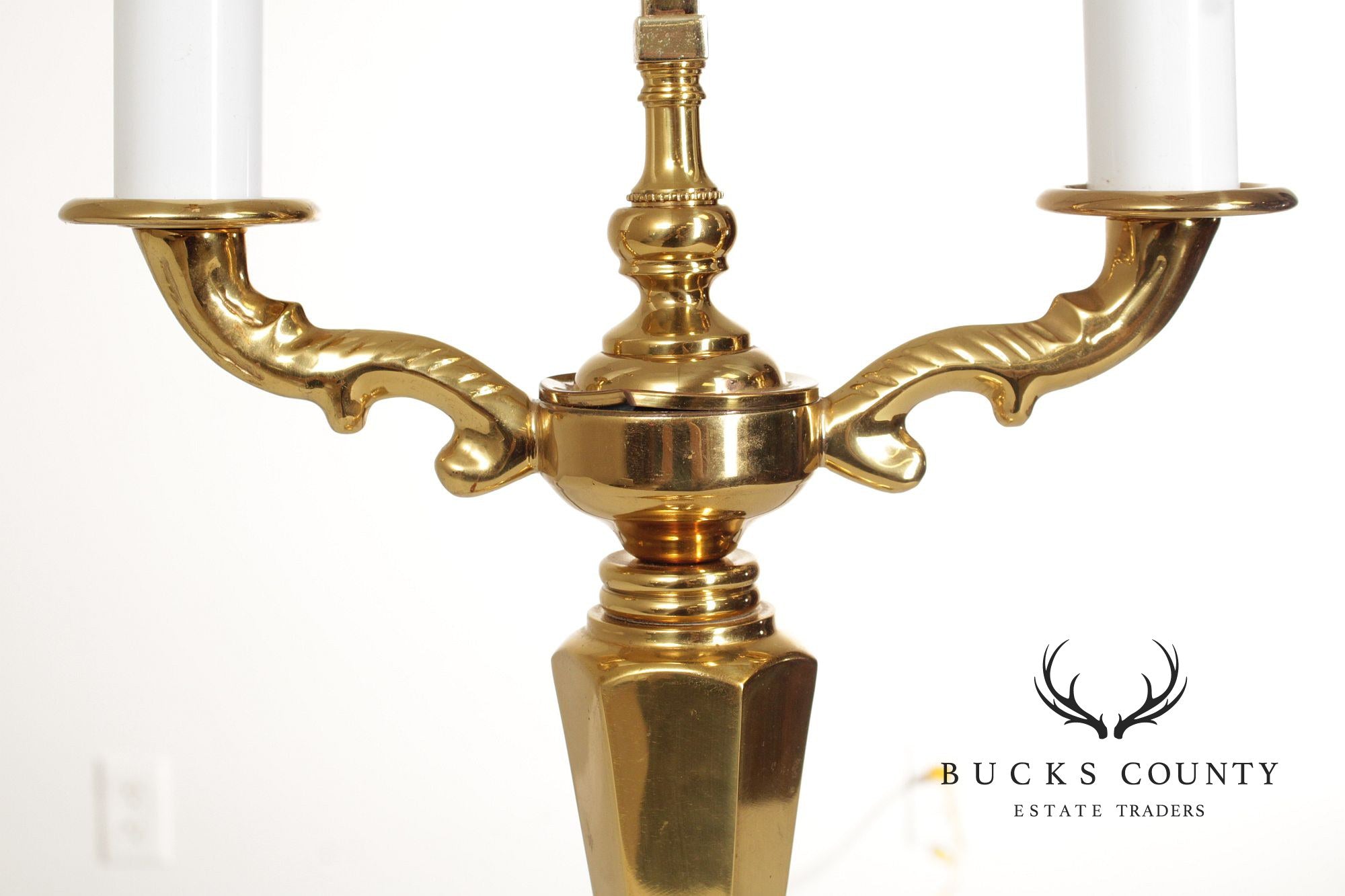 Traditional Brass Bouillotte Desk Lamp