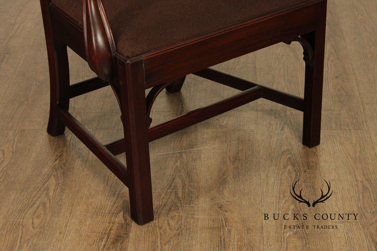 Antique Mahogany Georgian Style Armchair