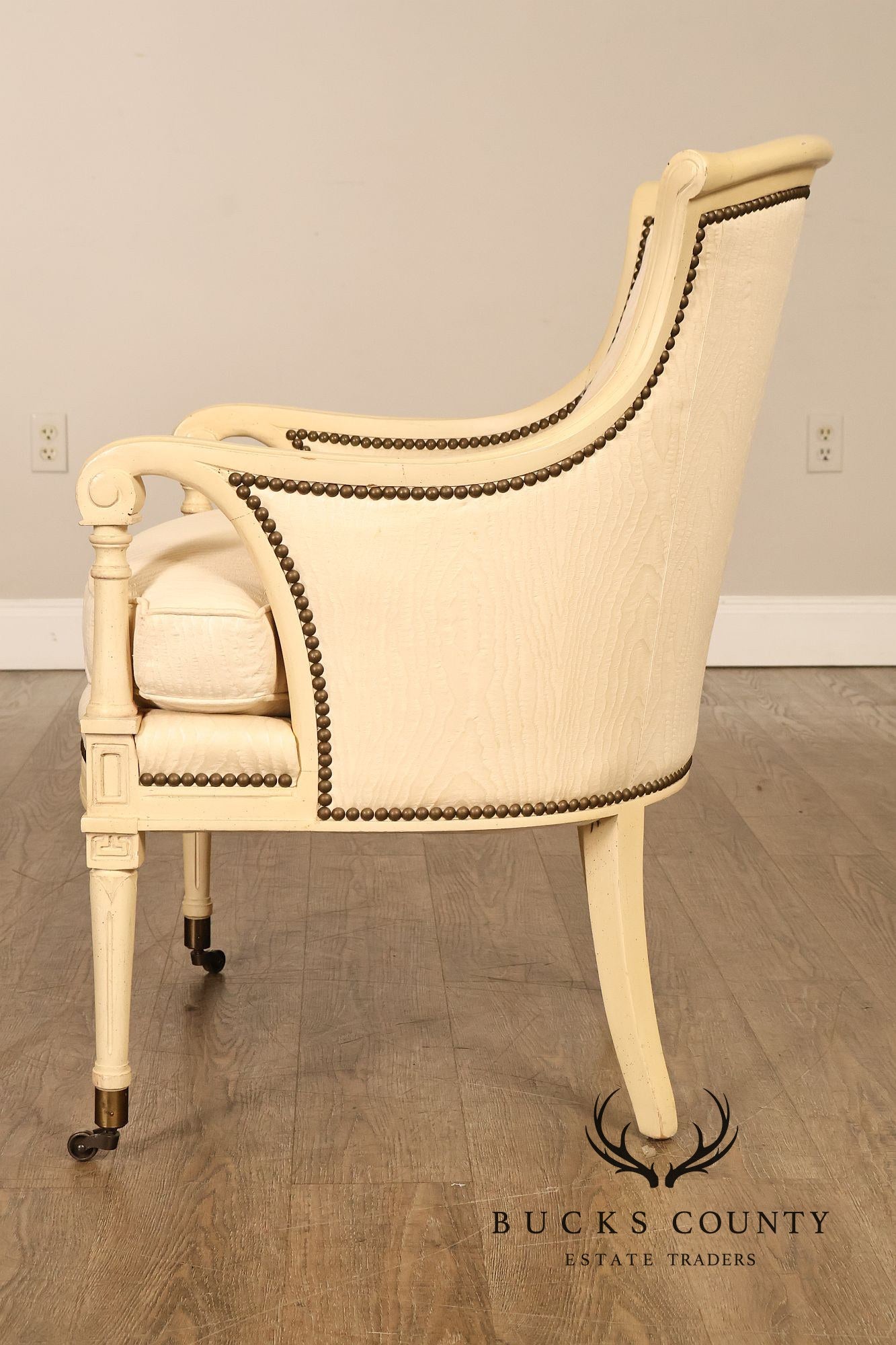 Henredon French Directoire Style Painted Armchair