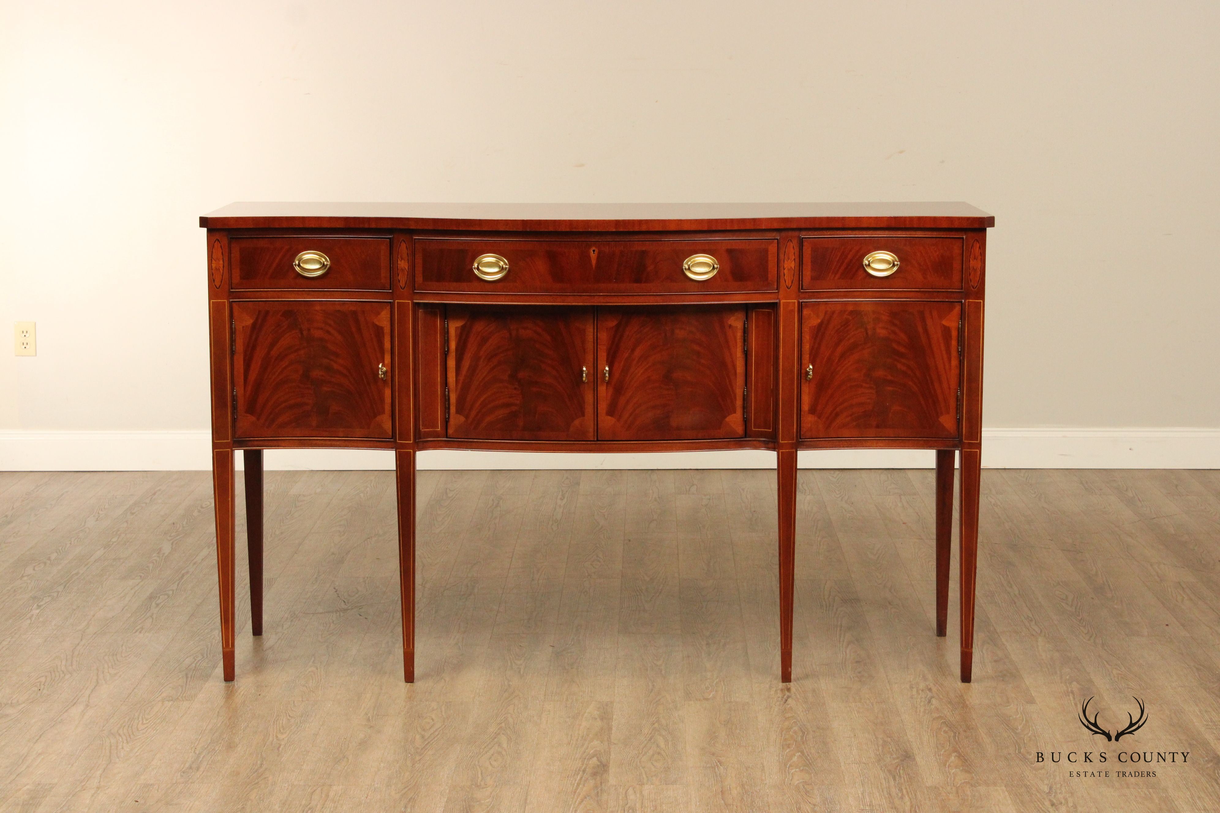 Hickory Chair Hepplewhite Style Mahogany Sideboard
