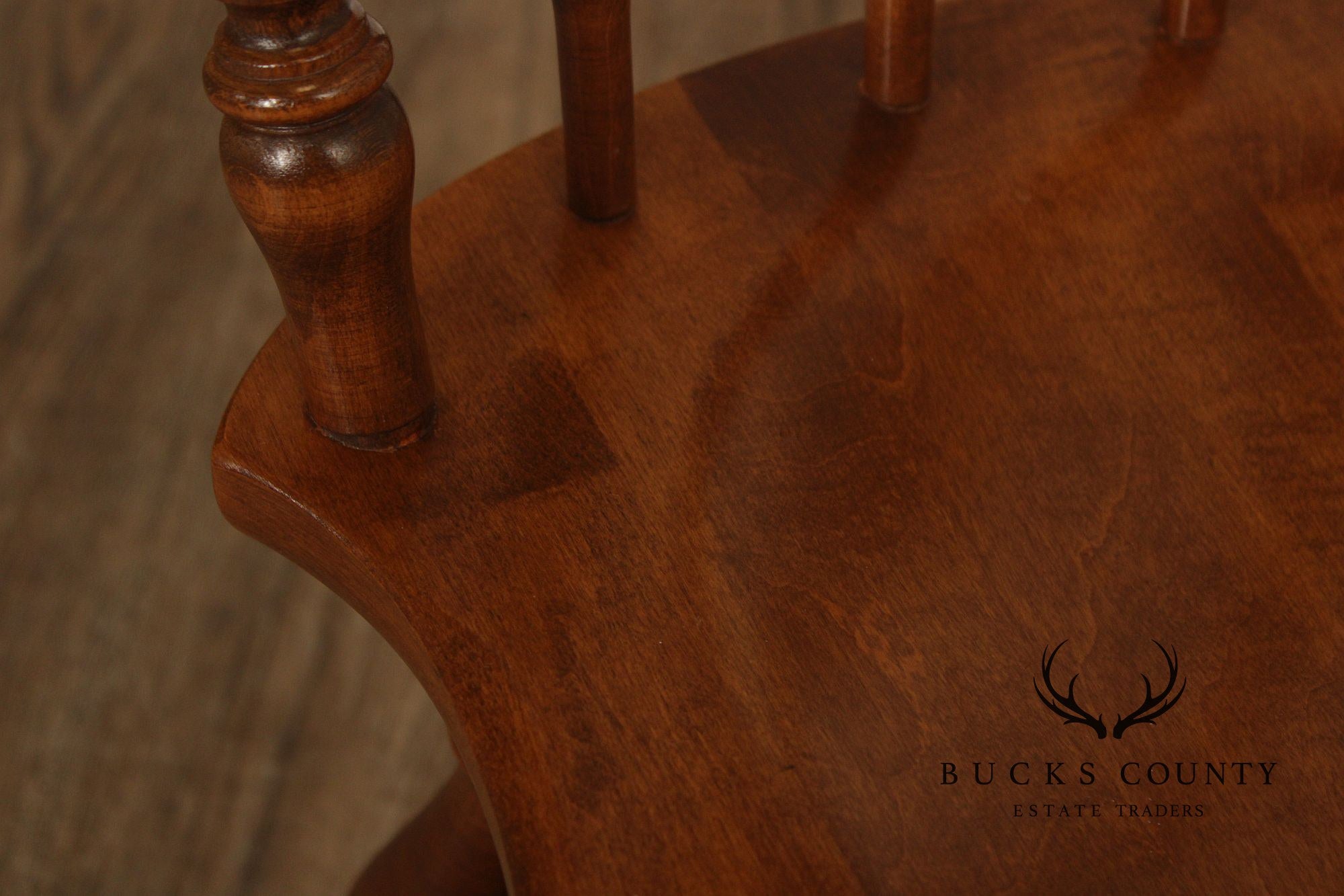 Ethan Allen Heirloom Nutmeg Maple Colonial Spindle Back Side Chair