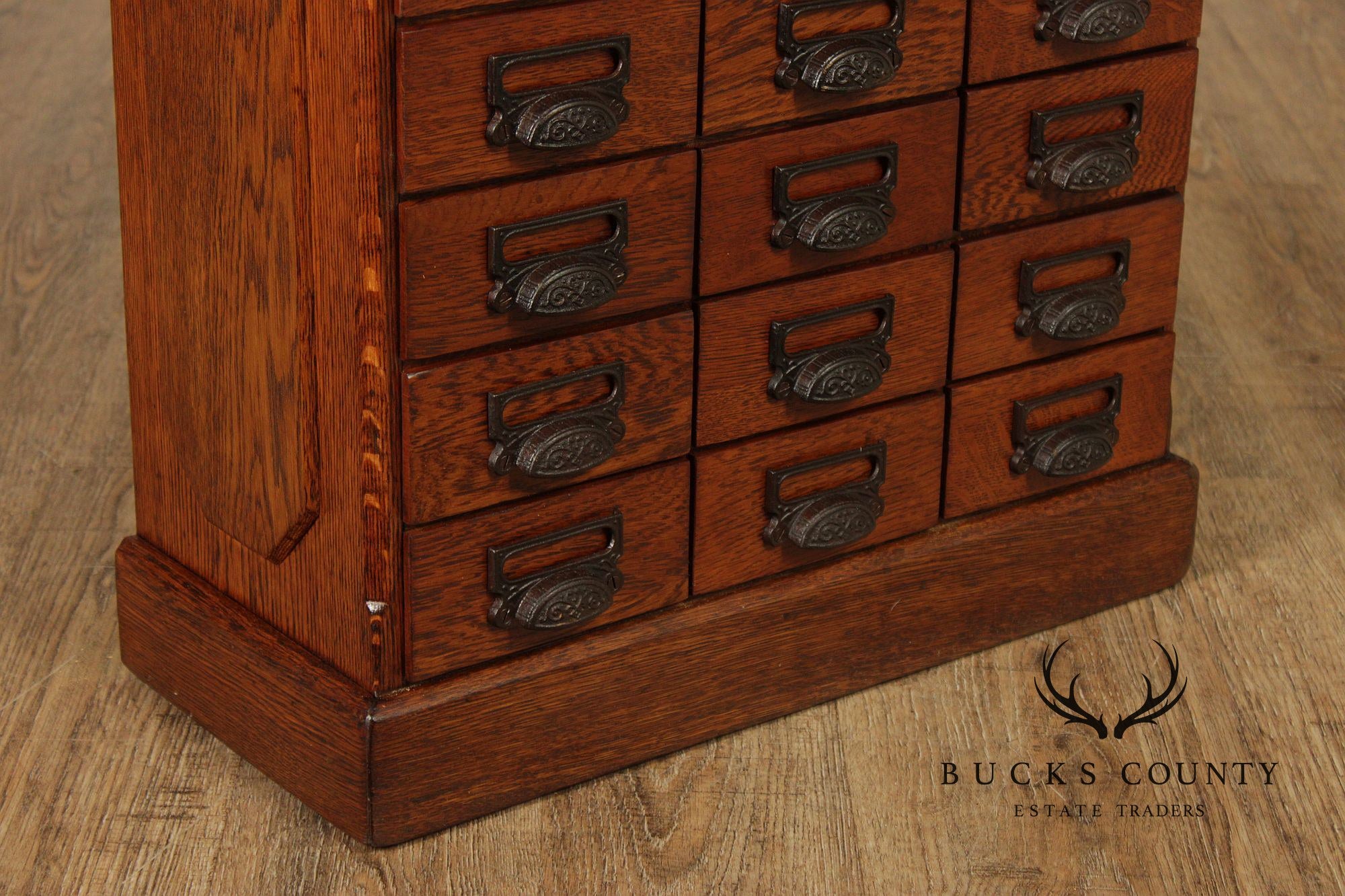 John Danner Antique 36-Drawer Oak Country Store Cabinet