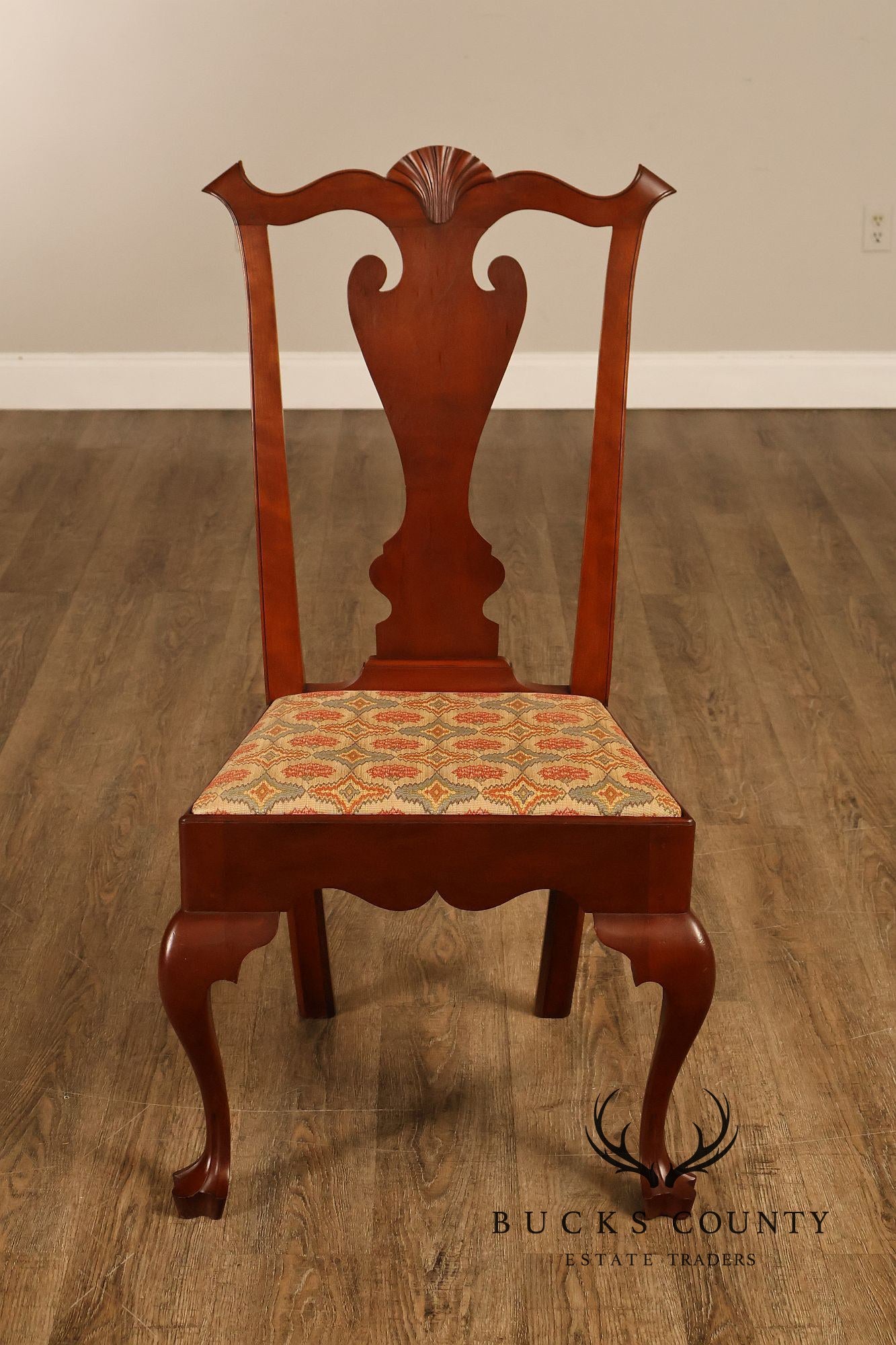 Irion Company Queen Anne Style Cherry Dining Chairs Set Of Six