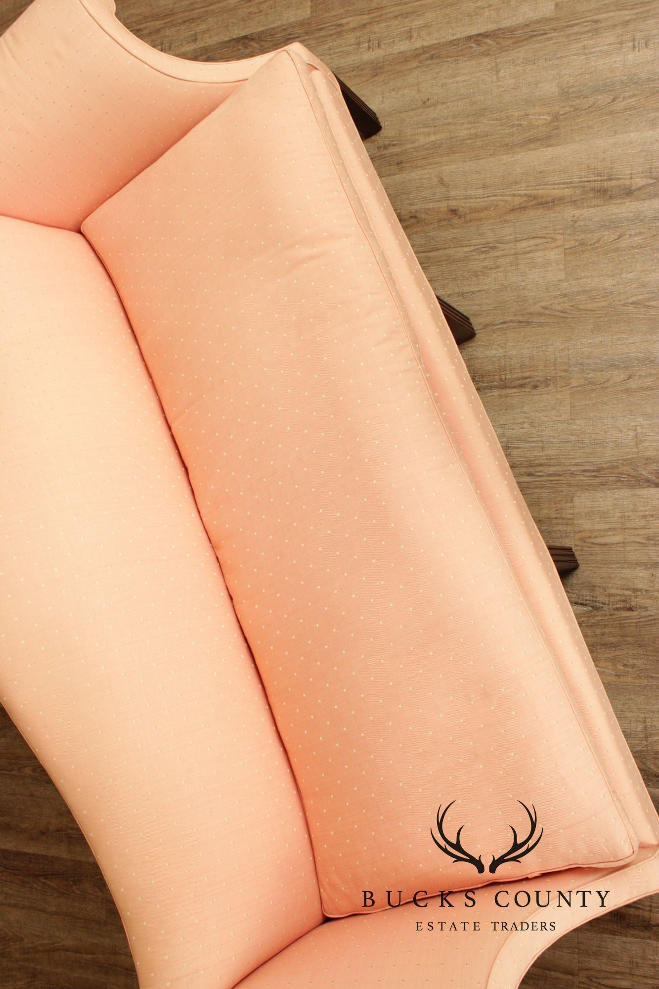 Chippendale Style Vintage Mahogany Camelback Sofa