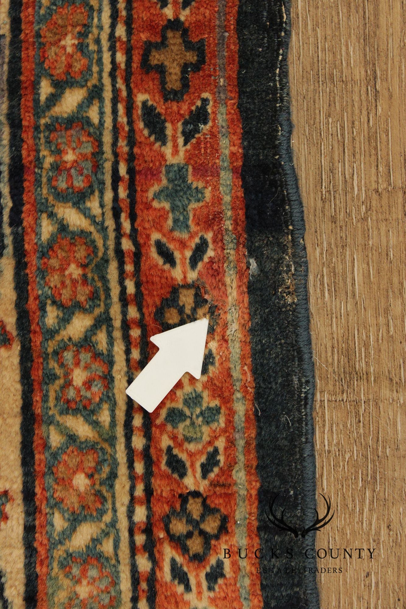 Antique Persian Bidjar Wool Area Rug 8' x 10'