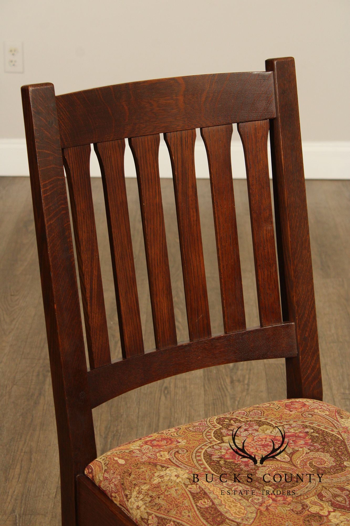 Stickley Mission Collection Set Of Six Cottage Oak Dining Chairs