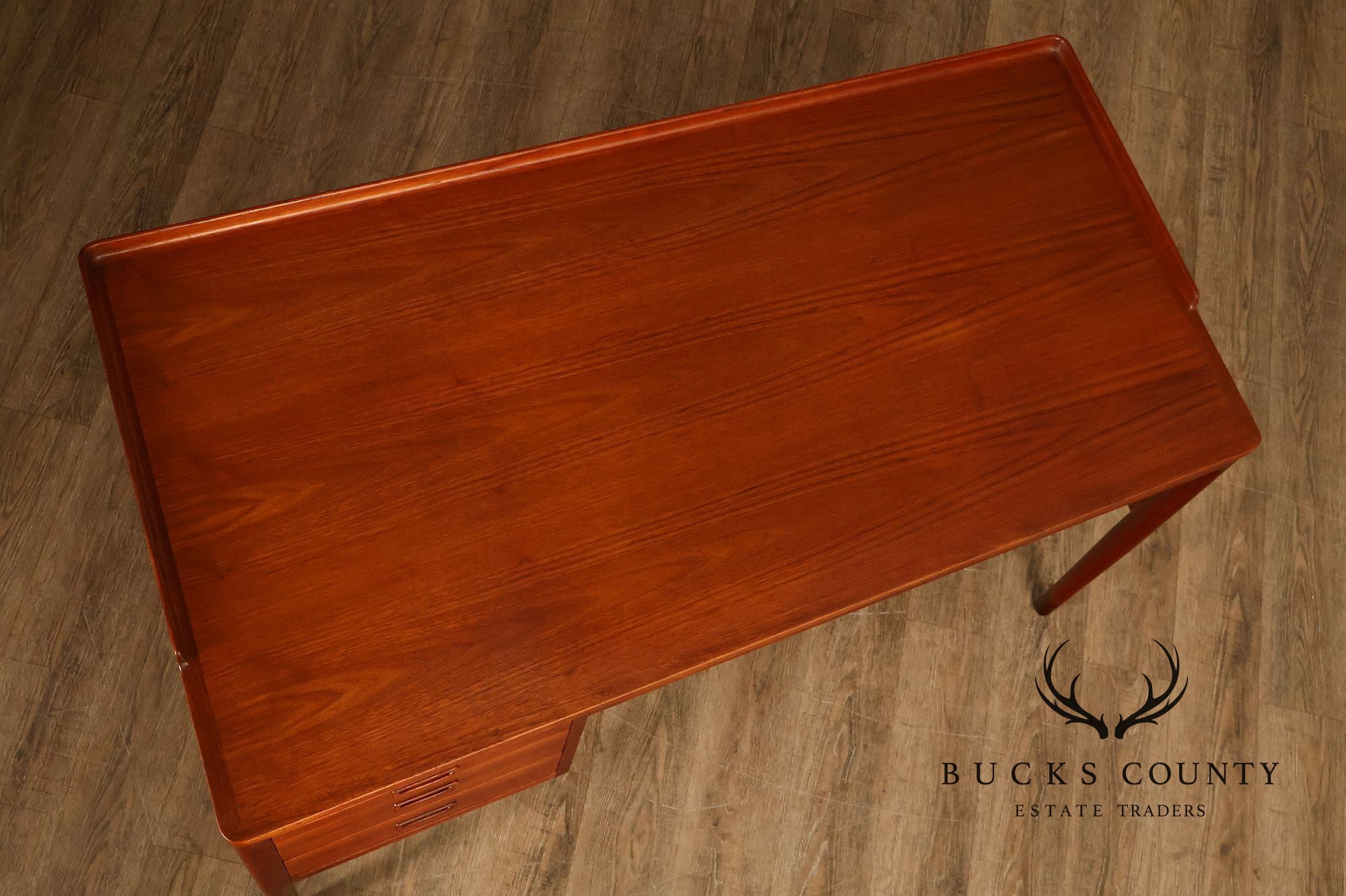 Danish Modern Teak Executive Writing Desk