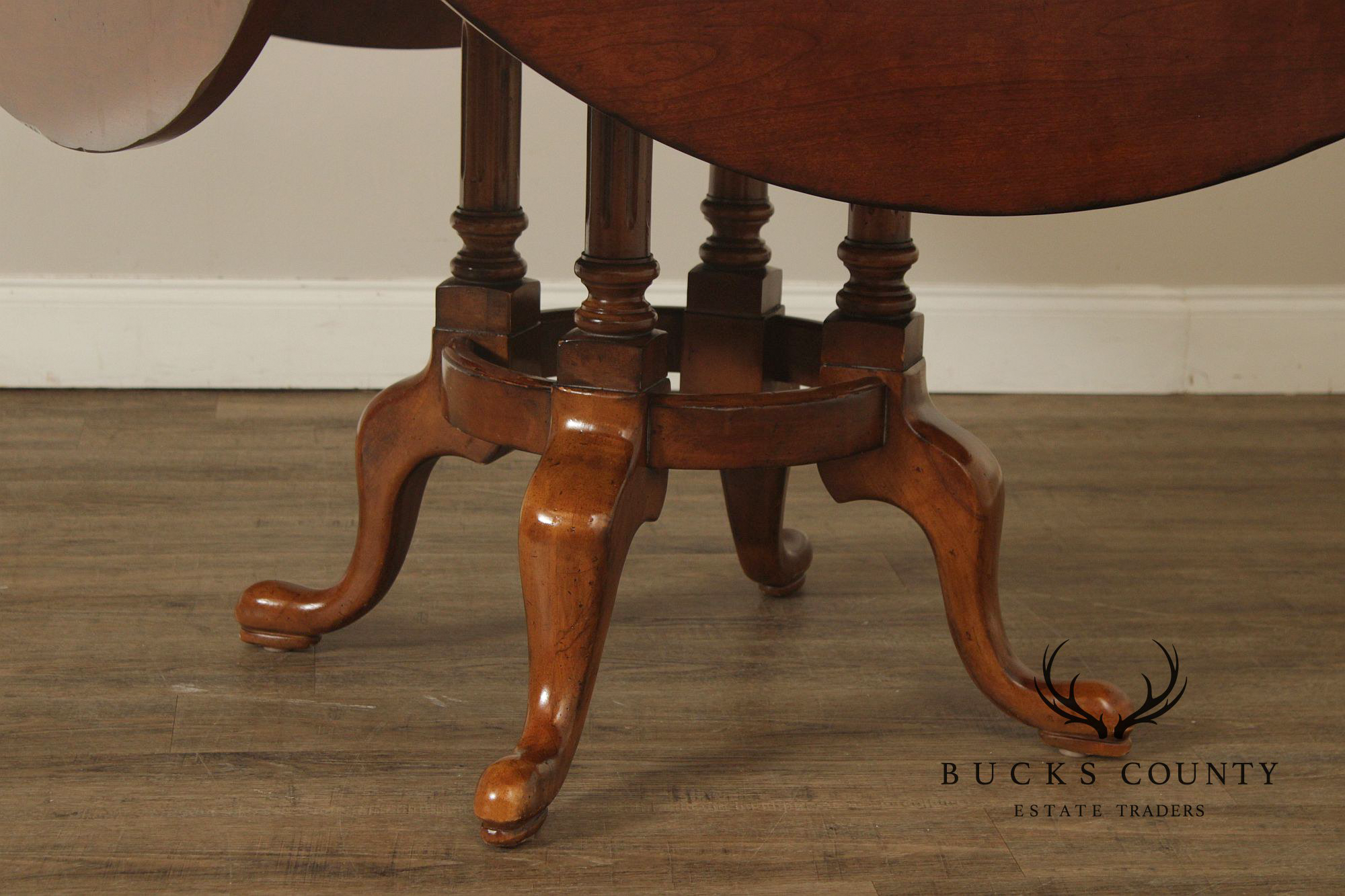 Century Furniture Mahogany Drop-Leaf Game Table