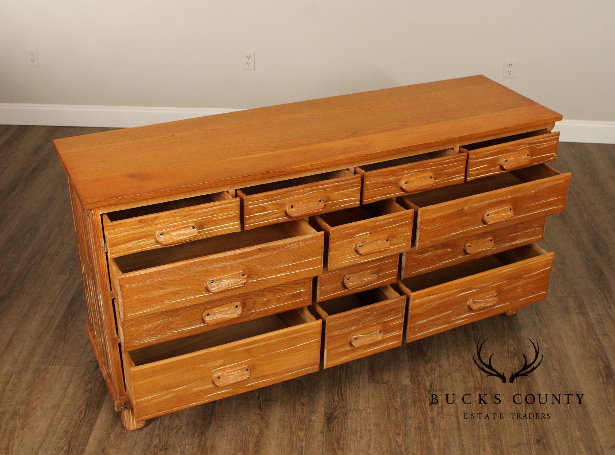 Brandt Ranch Oak Vintage Triple Dresser