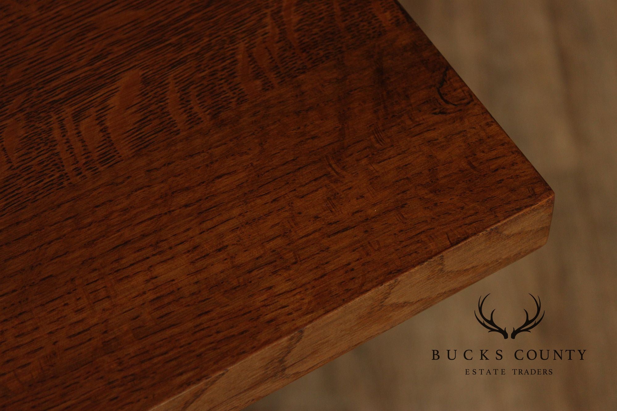 Stickley Mission Collection Oak Trestle Dining Table