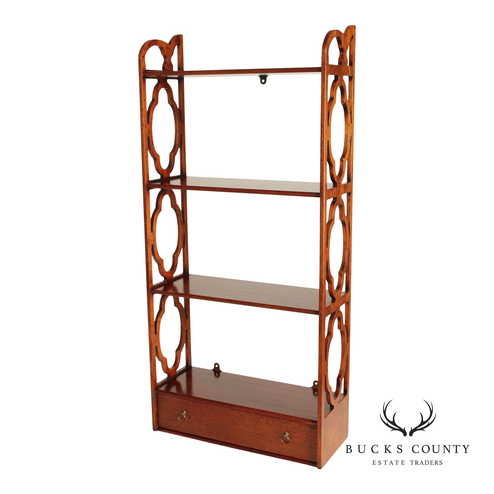 Georgian Style Mahogany Wall-Hanging Etagere