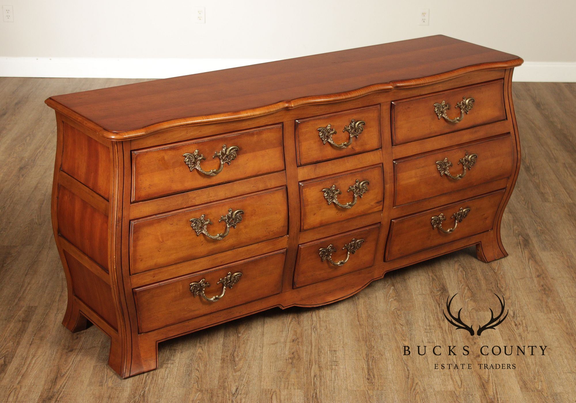 Century Furniture 'Charleux' Bombe Triple Dresser