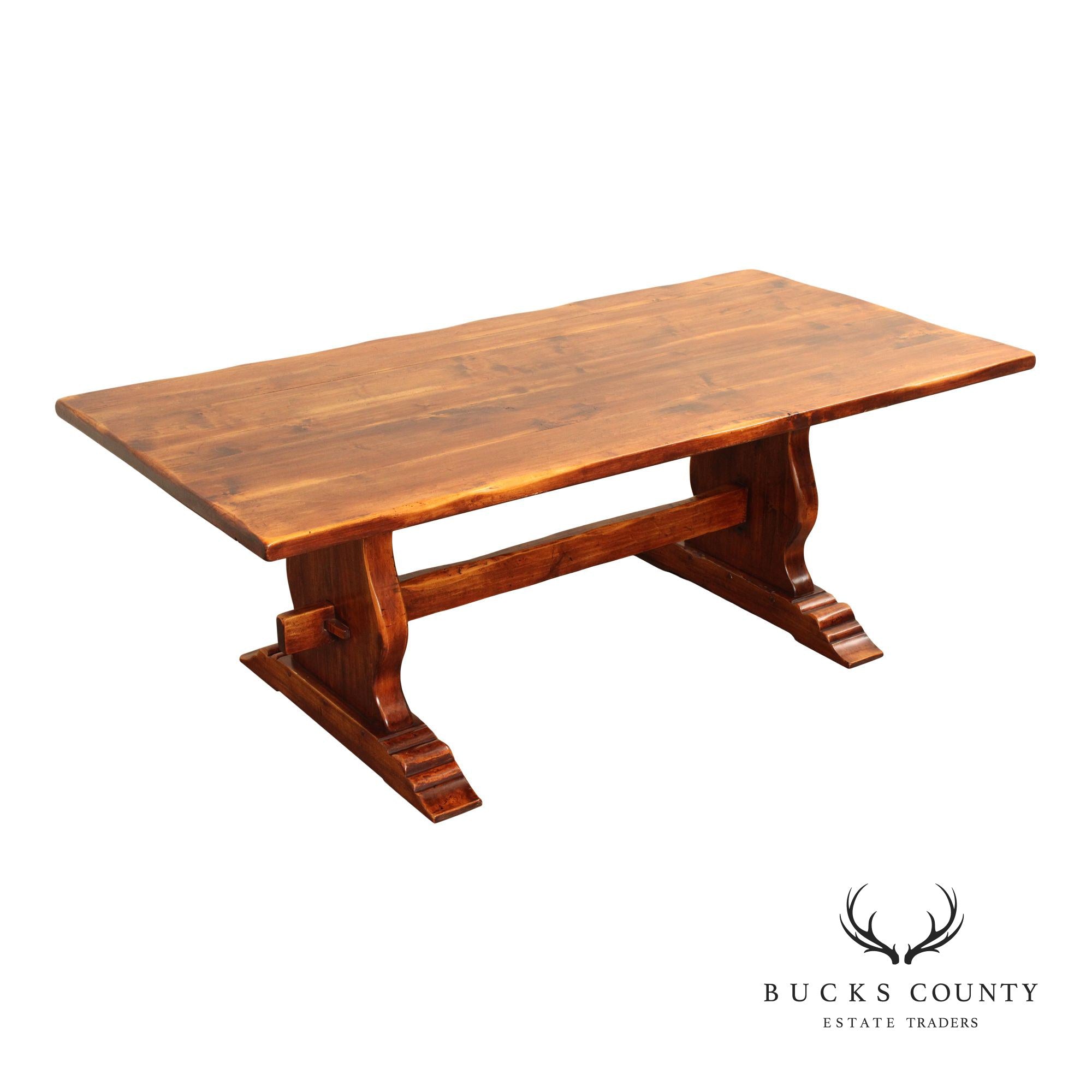 Rustic Farmhouse Trestle Dining Table