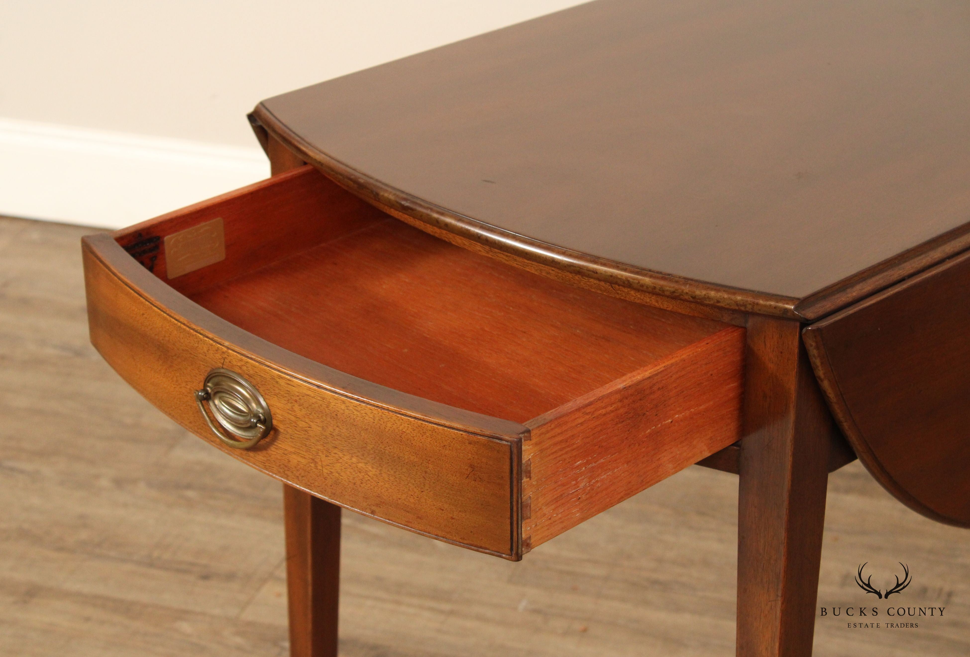 Kittinger Williamsburg Adaptation Pair of Mahogany Pembroke Tables