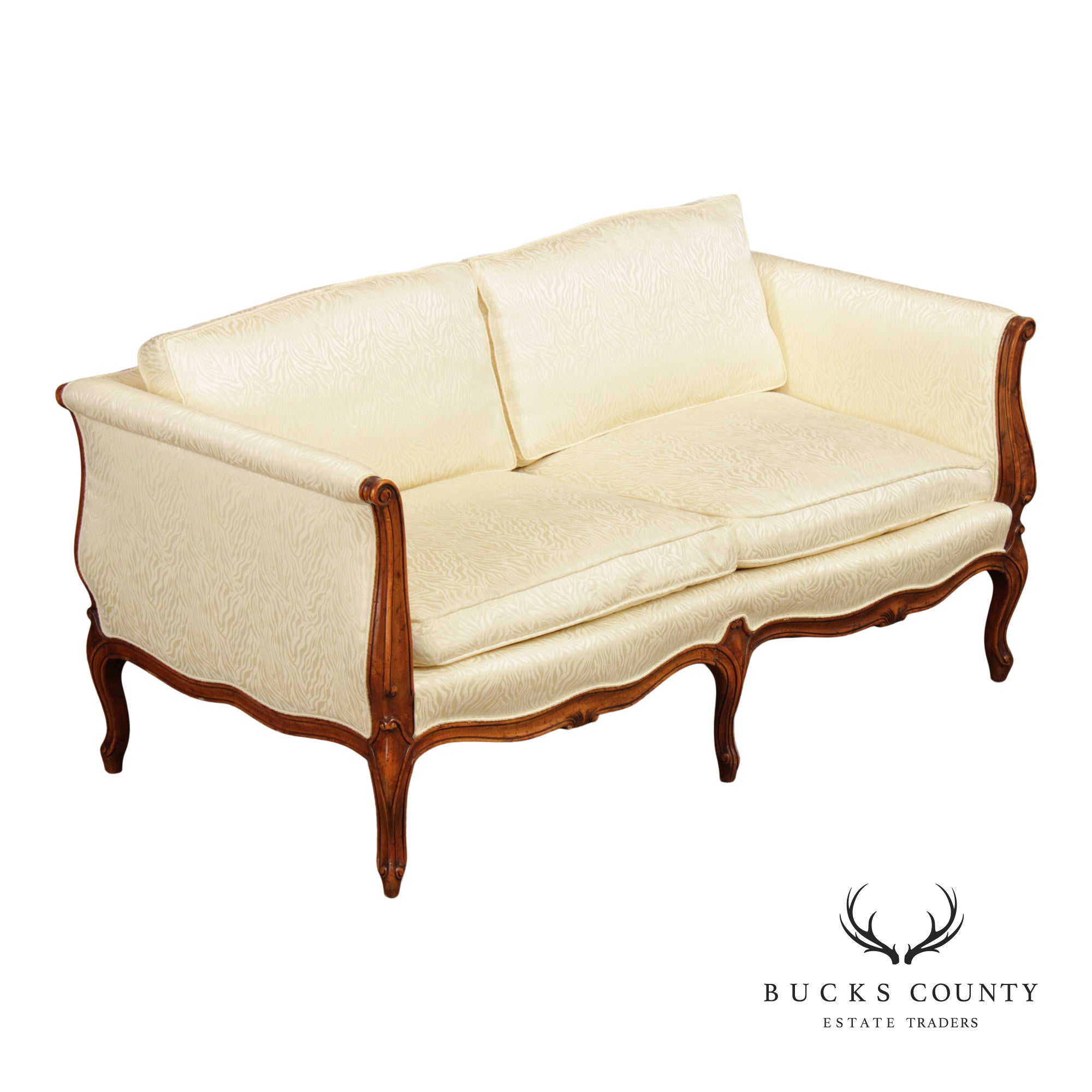 French Louis XV Style Carved Loveseat