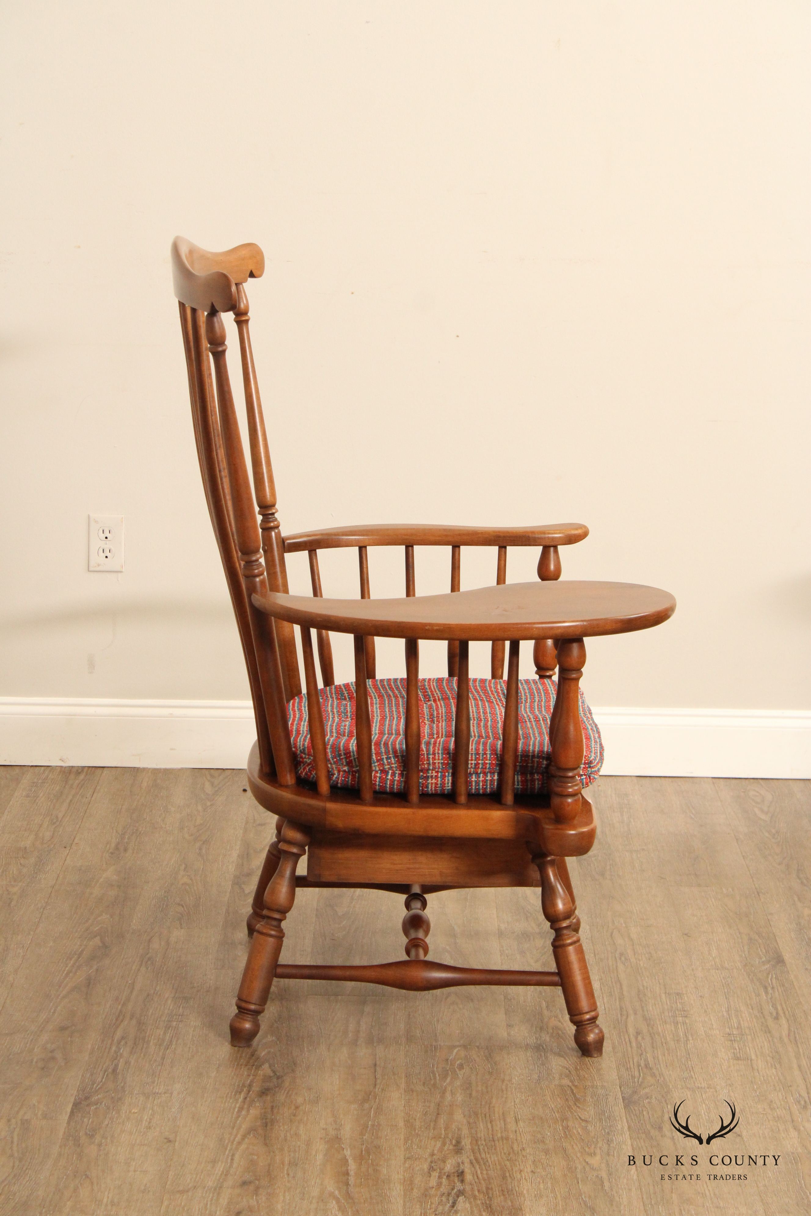 Heywood Wakefield Pair of Maple Windsor Writing Chairs