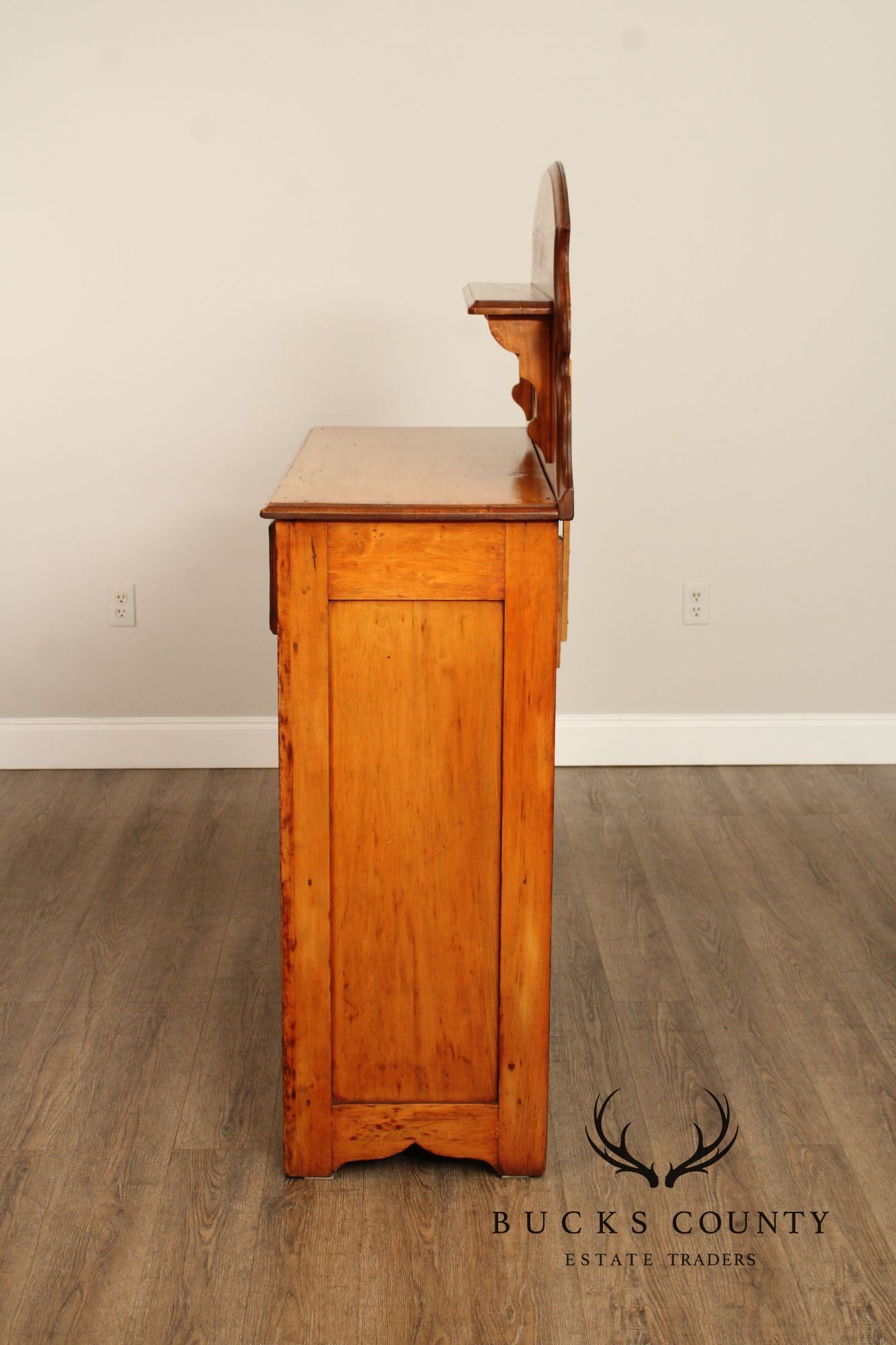 Antique Pine Jelly Cupboard Cabinet