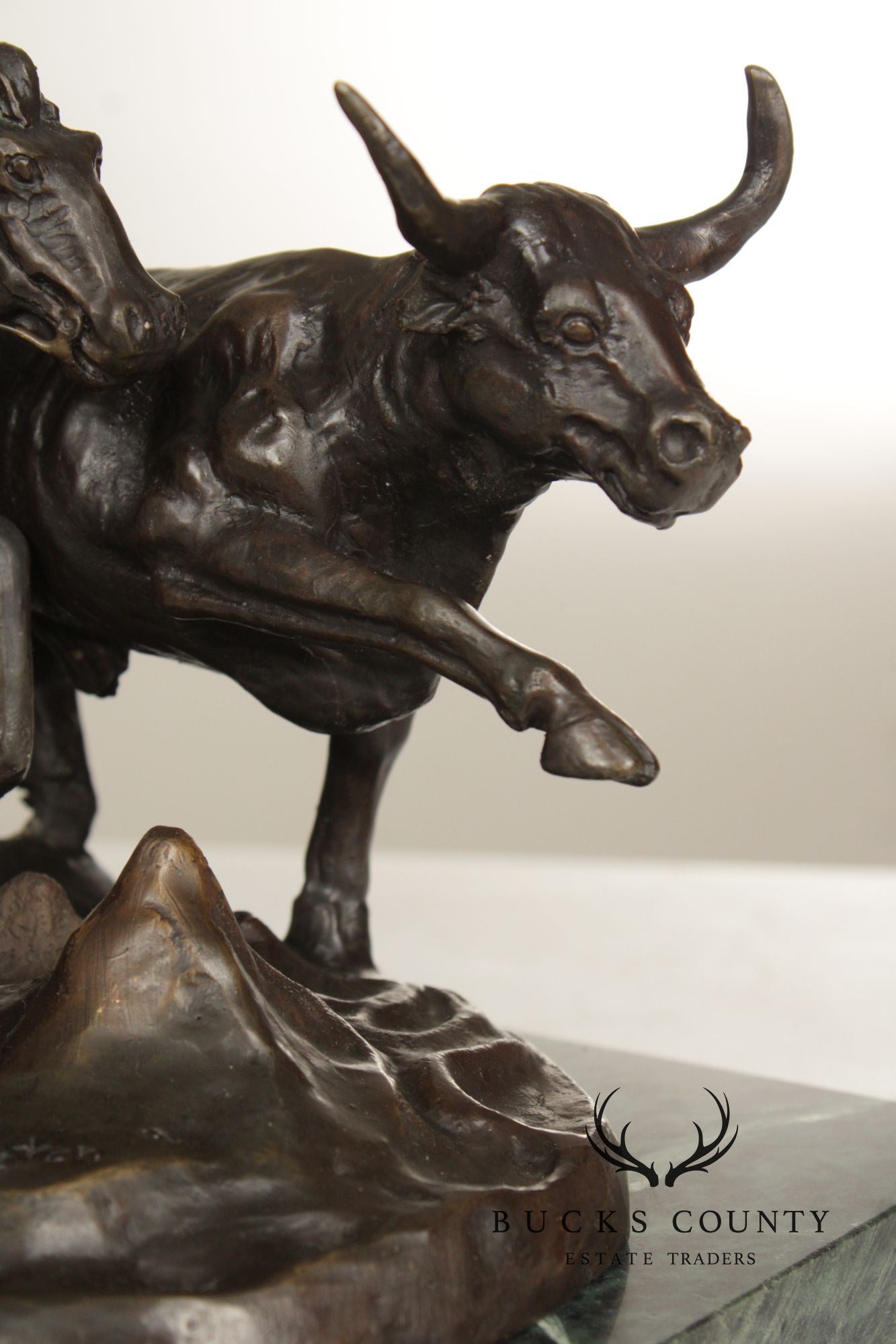 Frederic Remington Bronze Statue, 'Stampede'