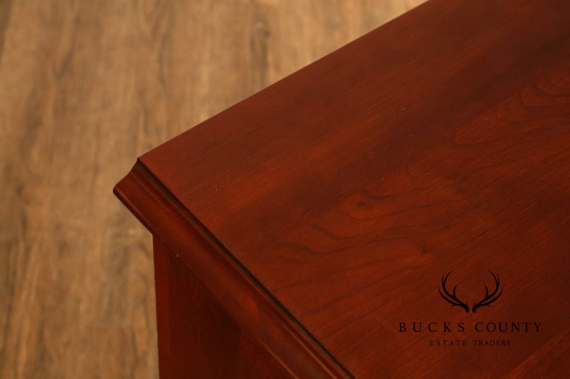Ethan Allen Georgian Court Collection Pair Of Cherry Nightstands