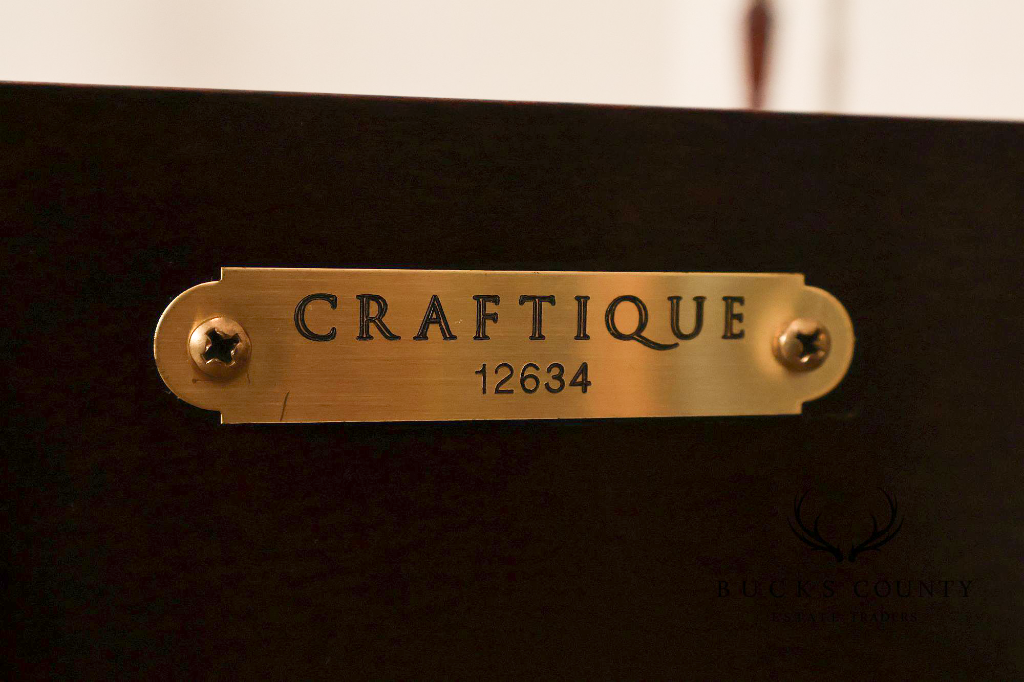 Craftique Mebane Rice Traditional Mahogany King Four Poster Bed