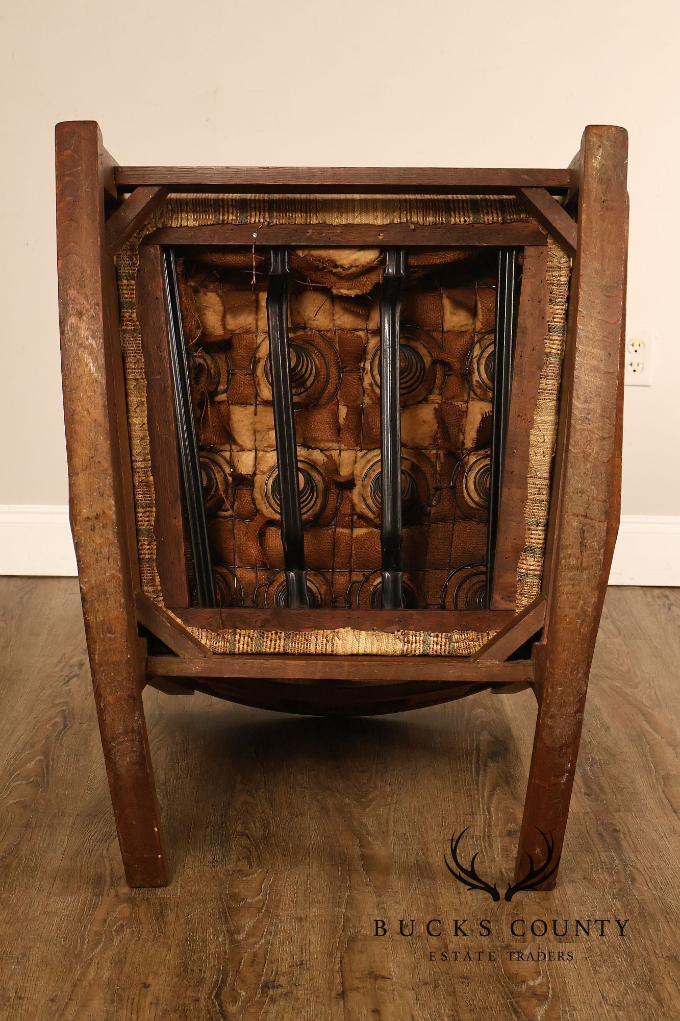 Antique Lifetime Arts And Crafts Oak Rocking Chair