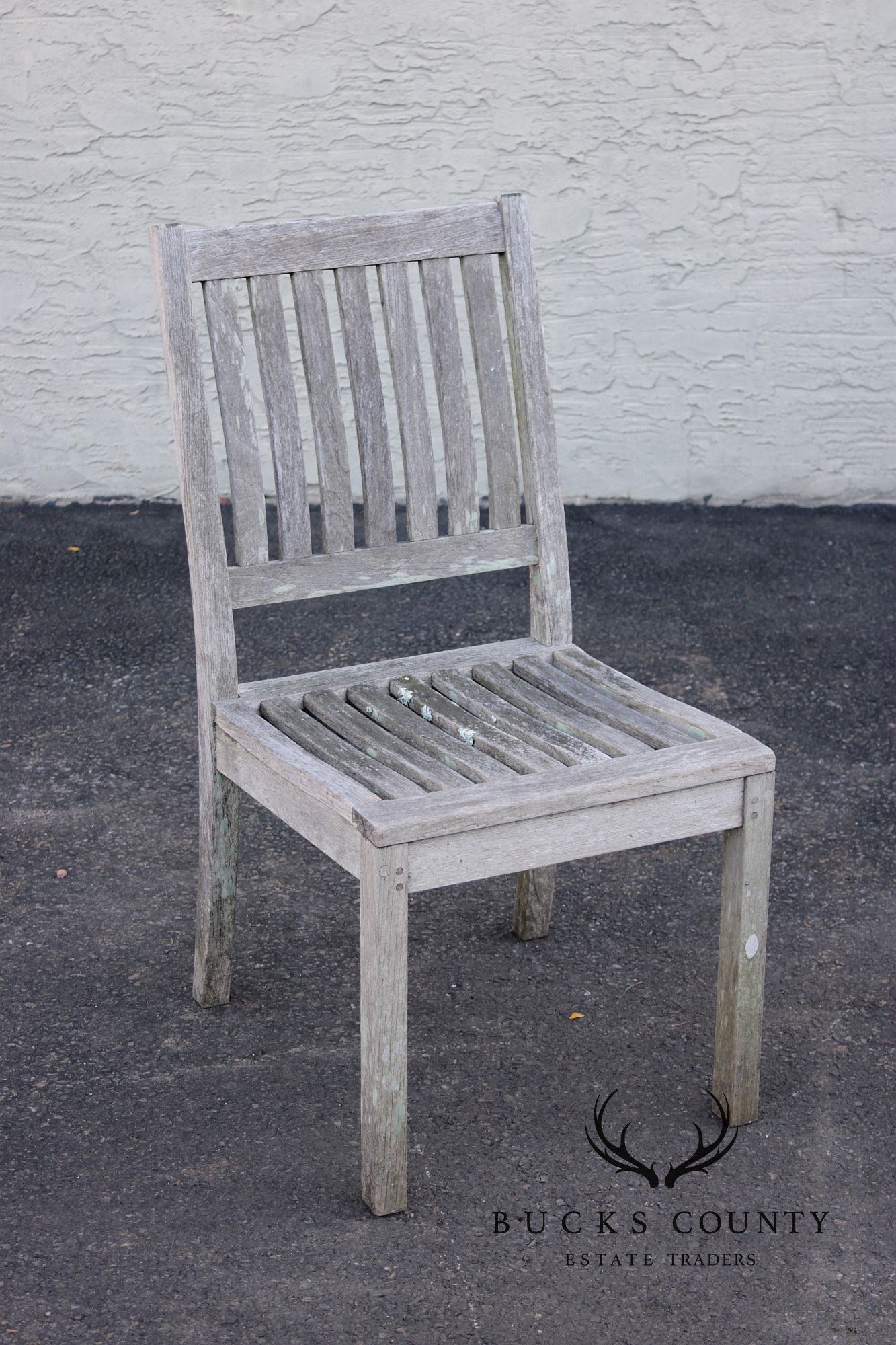 Gloster Teak Outdoor Dining Table With Six Chairs
