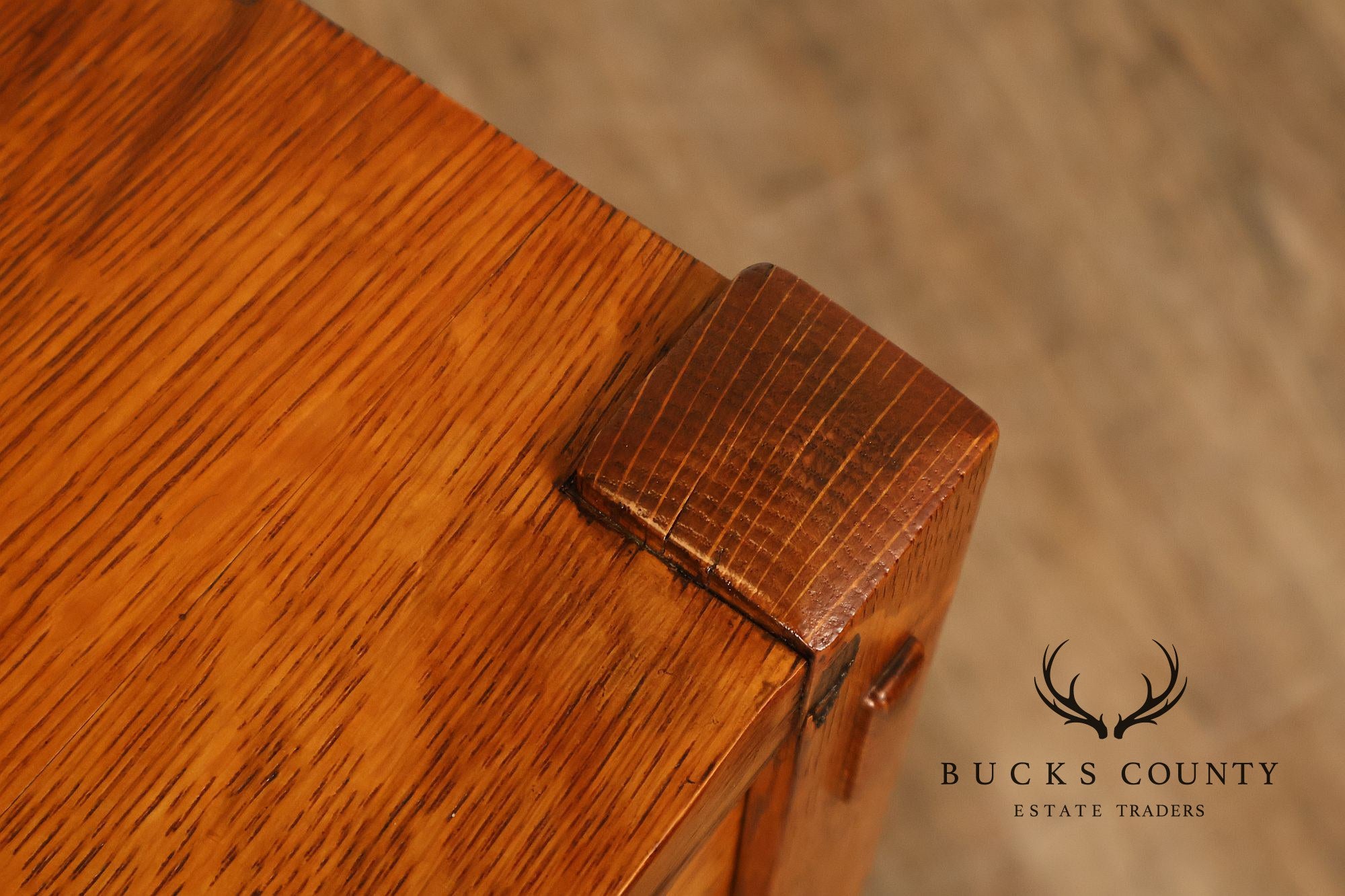 Stickley Mission Collection Pair of Oak Three-Drawer Nightstands