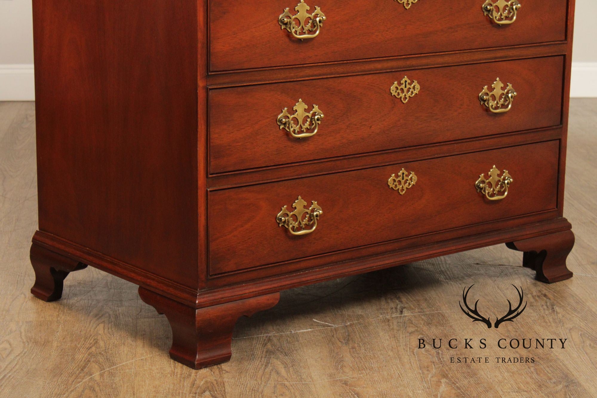 Baker Furniture Chippendale Style Mahogany Armoire