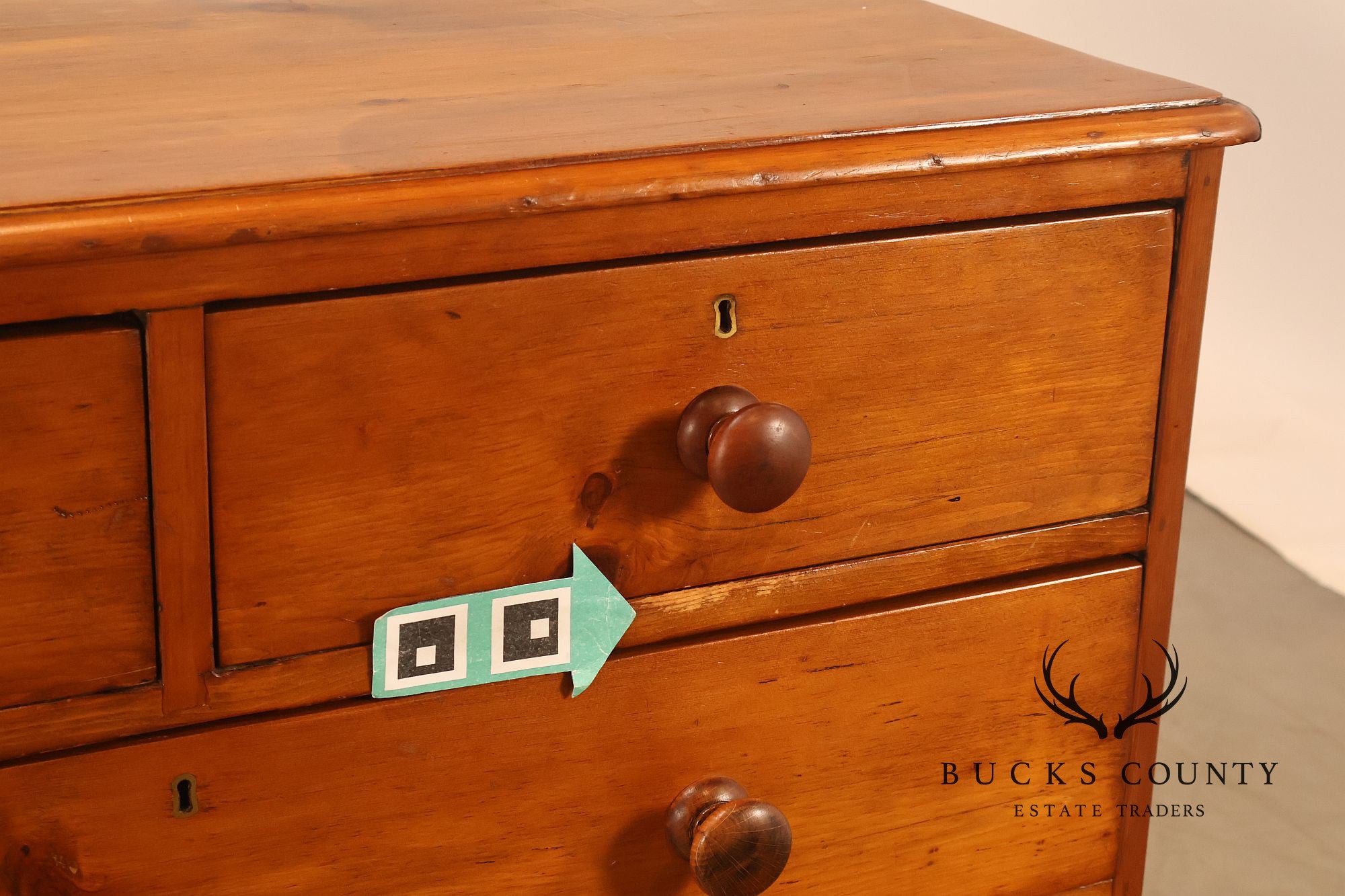 Antique Cottage Pine Chest Of Drawers