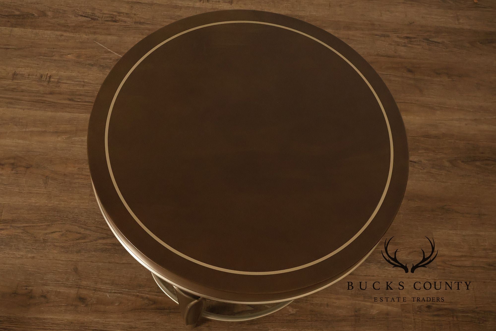 Michael Amini 'Villa Cherie' Round Two-Tier Side Table