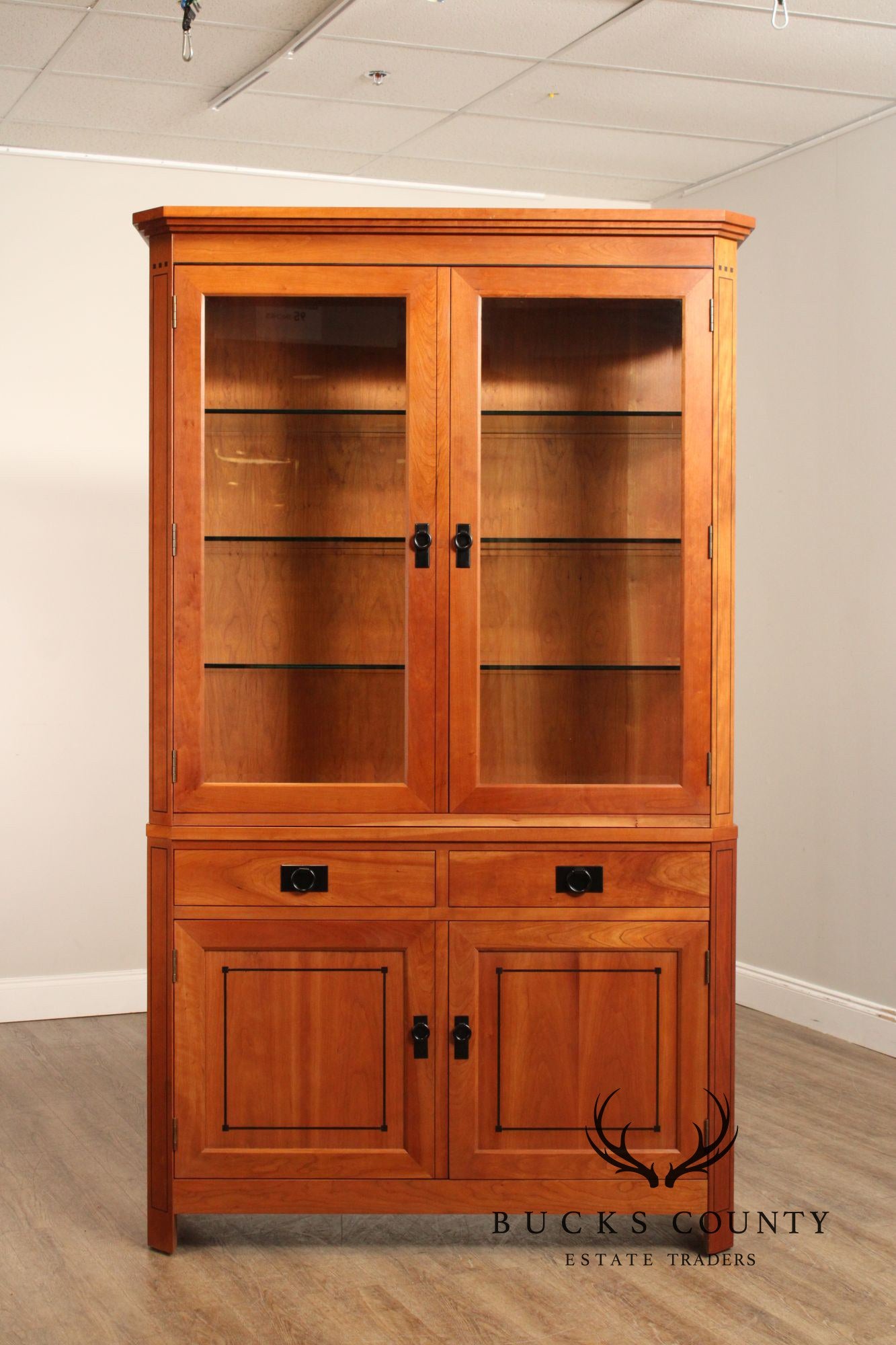 Stickley 21st Century Collection Cherry Buffet Base China Cabinet