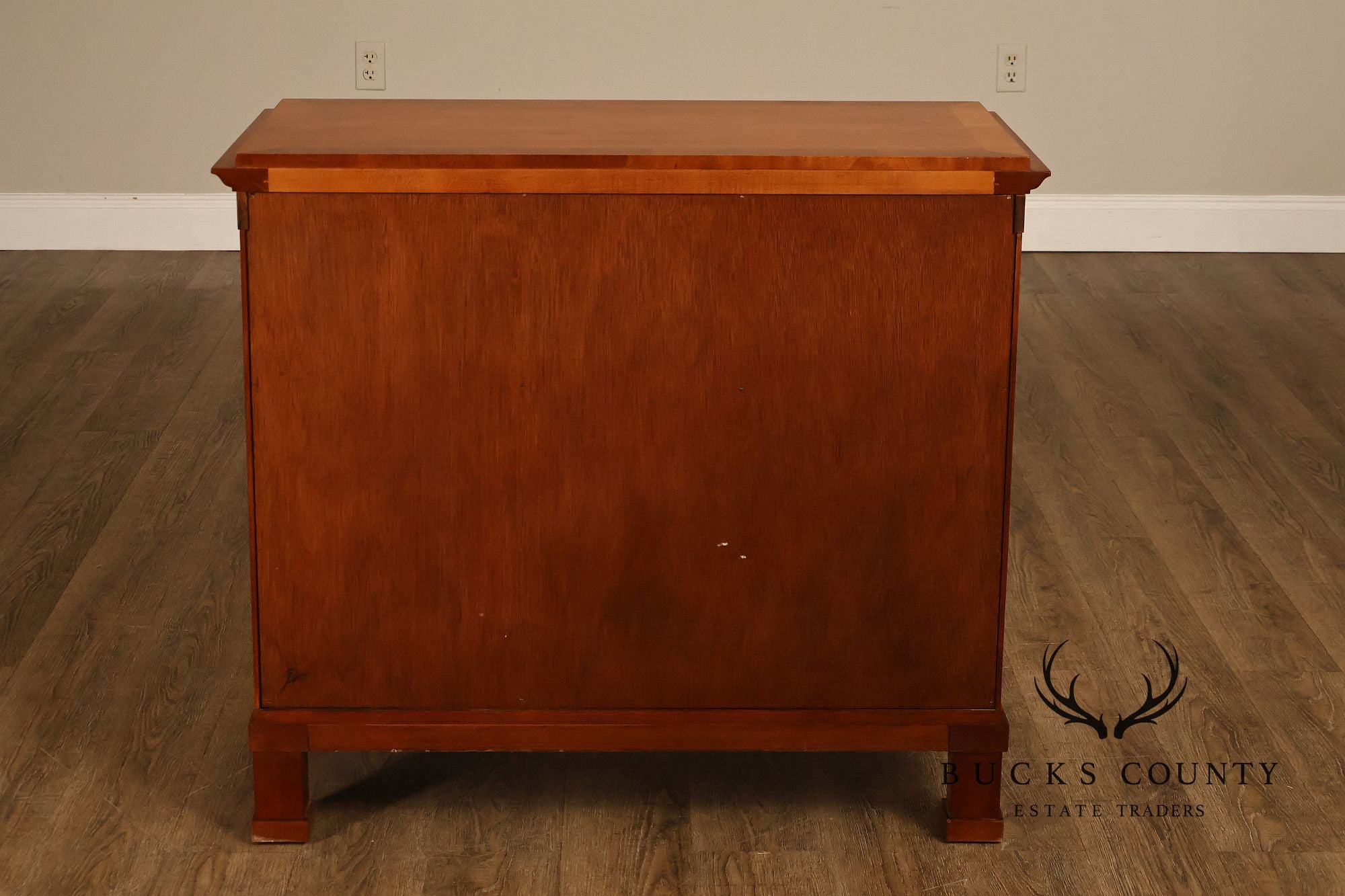 Baker Biedermeier Style Chest of Drawers with Ebonized Columns