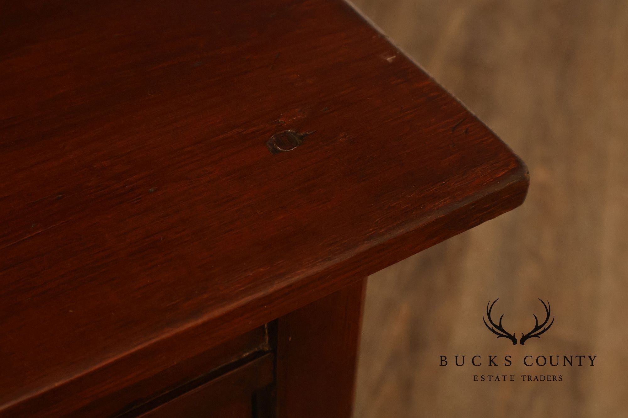 Antique American Bench Made Server Table