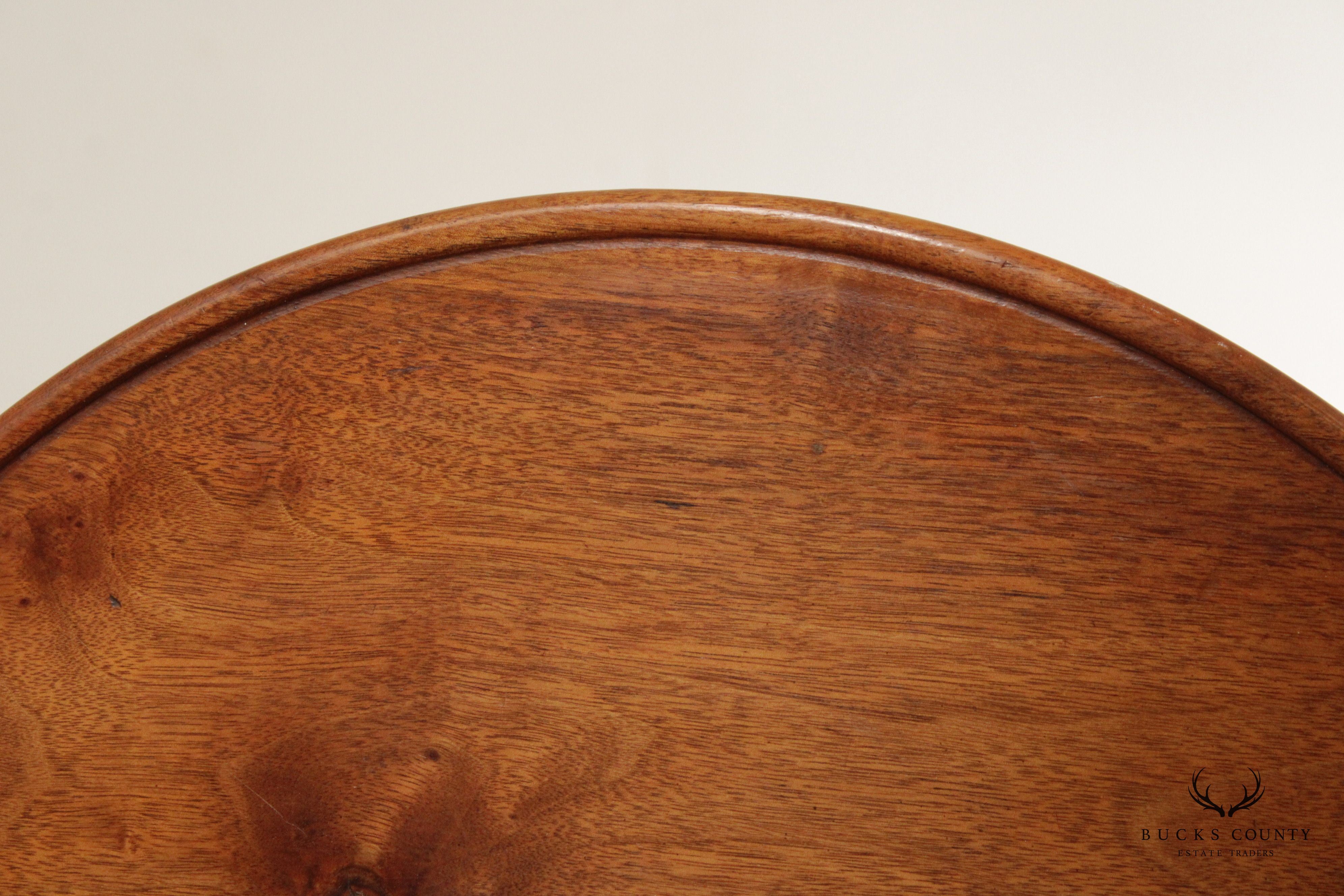 Bench Made Queen Anne Style Walnut Tilt-Top Table